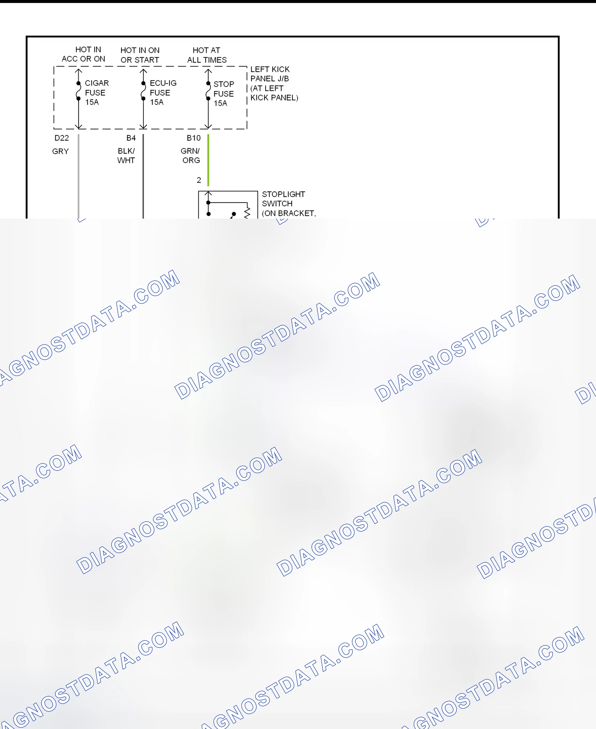 Scheme 115: Shift Lock System Wiring Diagram (Lexus LX470)