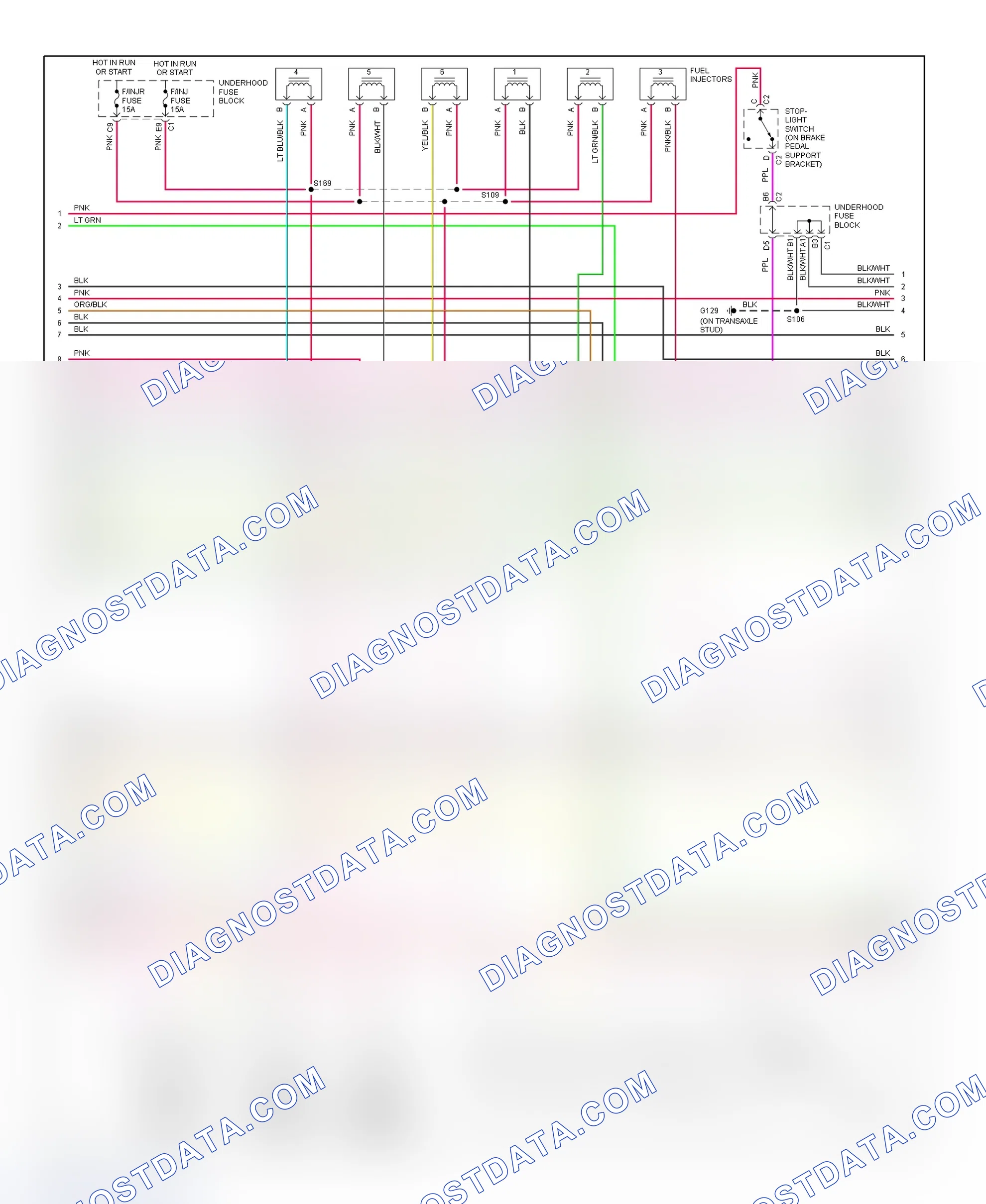 Scheme 122: PCM Wiring Diagram (Intrigue - 3.5L - 2 Of 4)