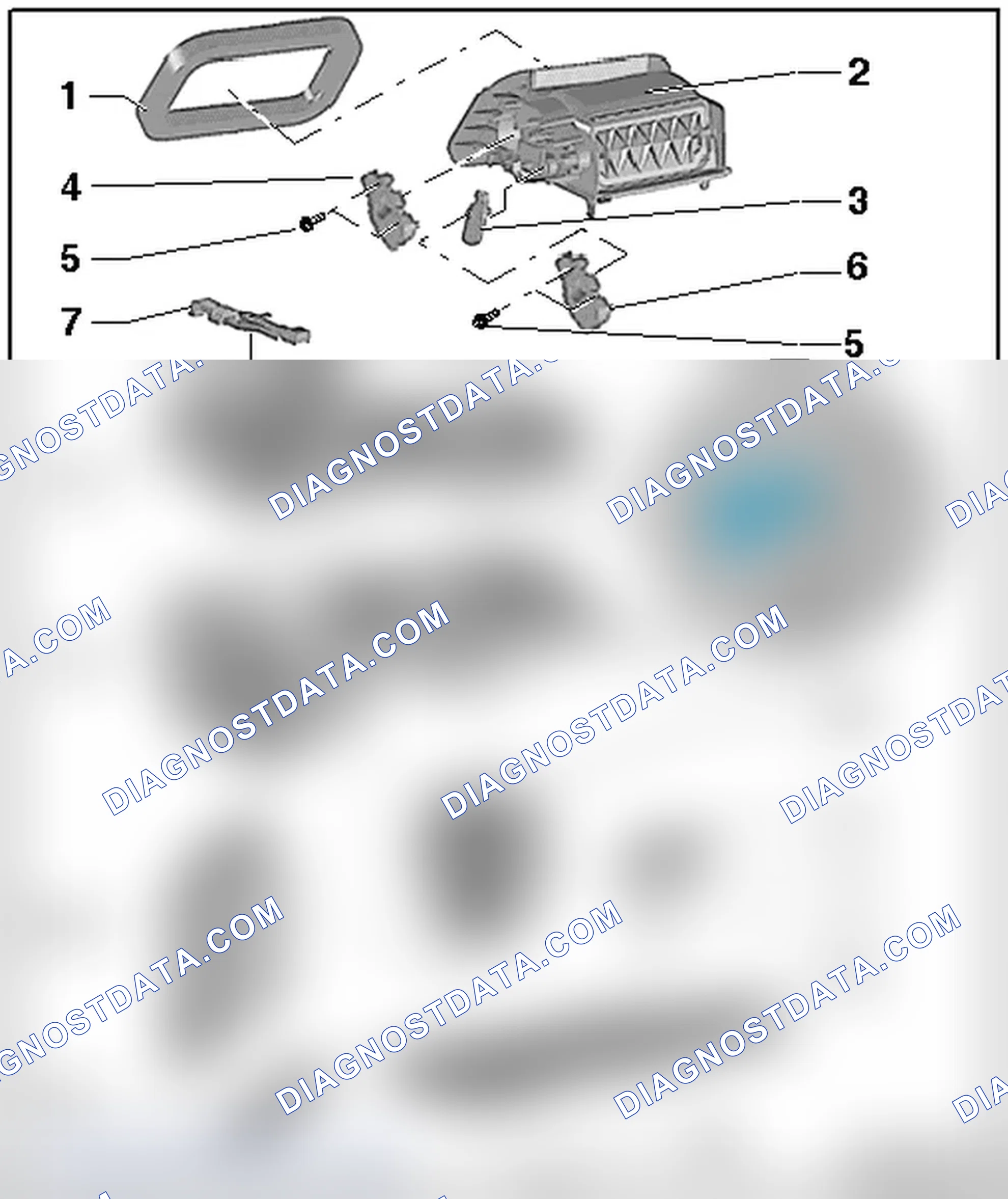 Scheme 497: A/C UNIT AIR INTAKE HOUSING