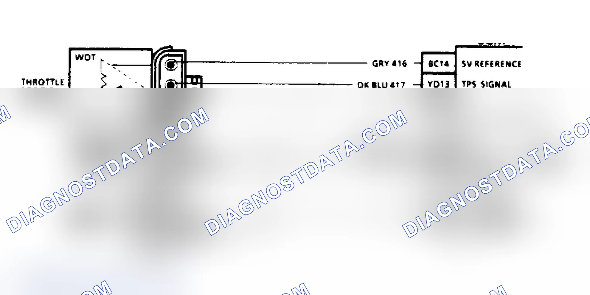Scheme 612: Code EO22, Schematic - TPS Signal Voltage Low