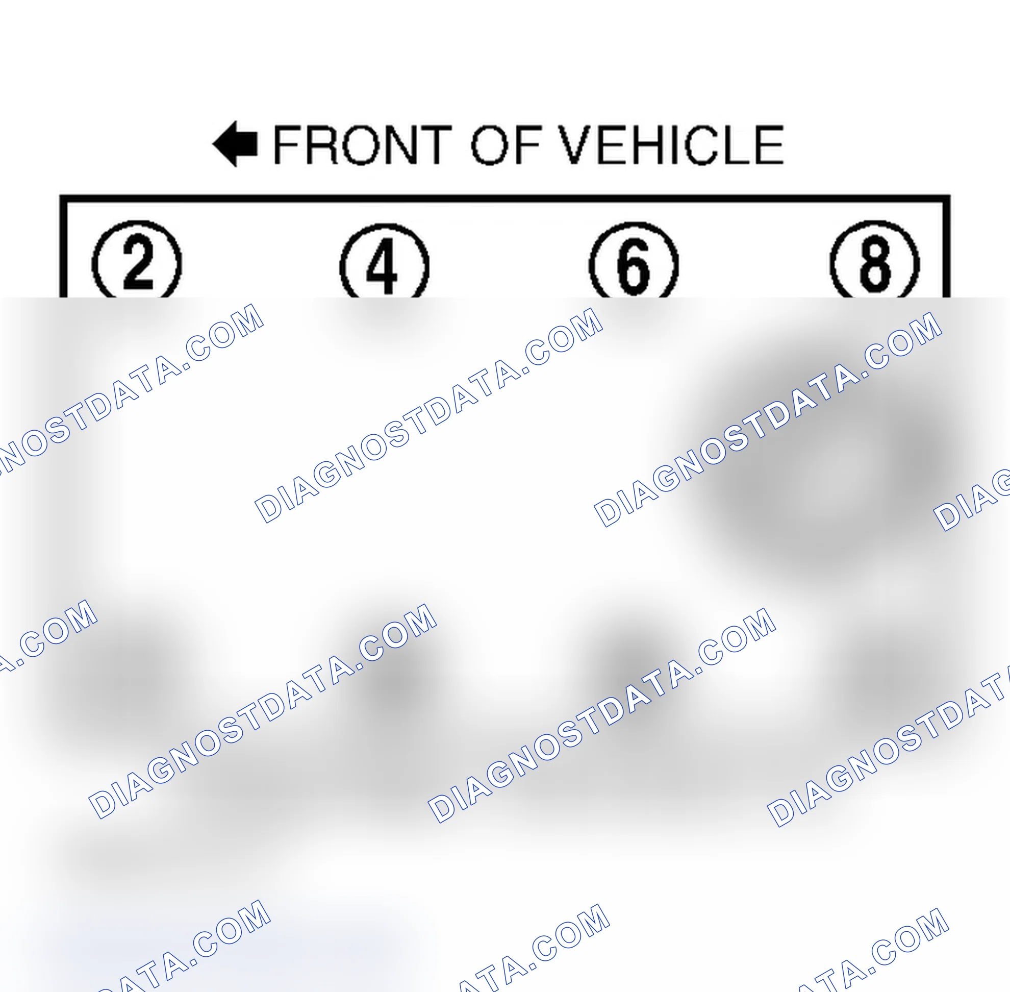 Scheme 6: Firing Order & Distributor Rotation 5.2L & 5.9L Gasoline V8 (Dakota, Durango, Ram Pickup, Ram Van & Ram Wagon)