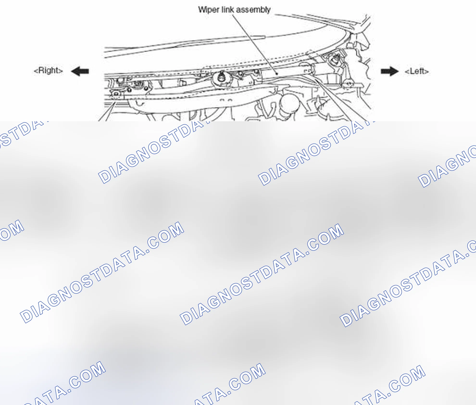 Scheme 70: << A >> WIPER LINK ASSEMBLY REMOVAL