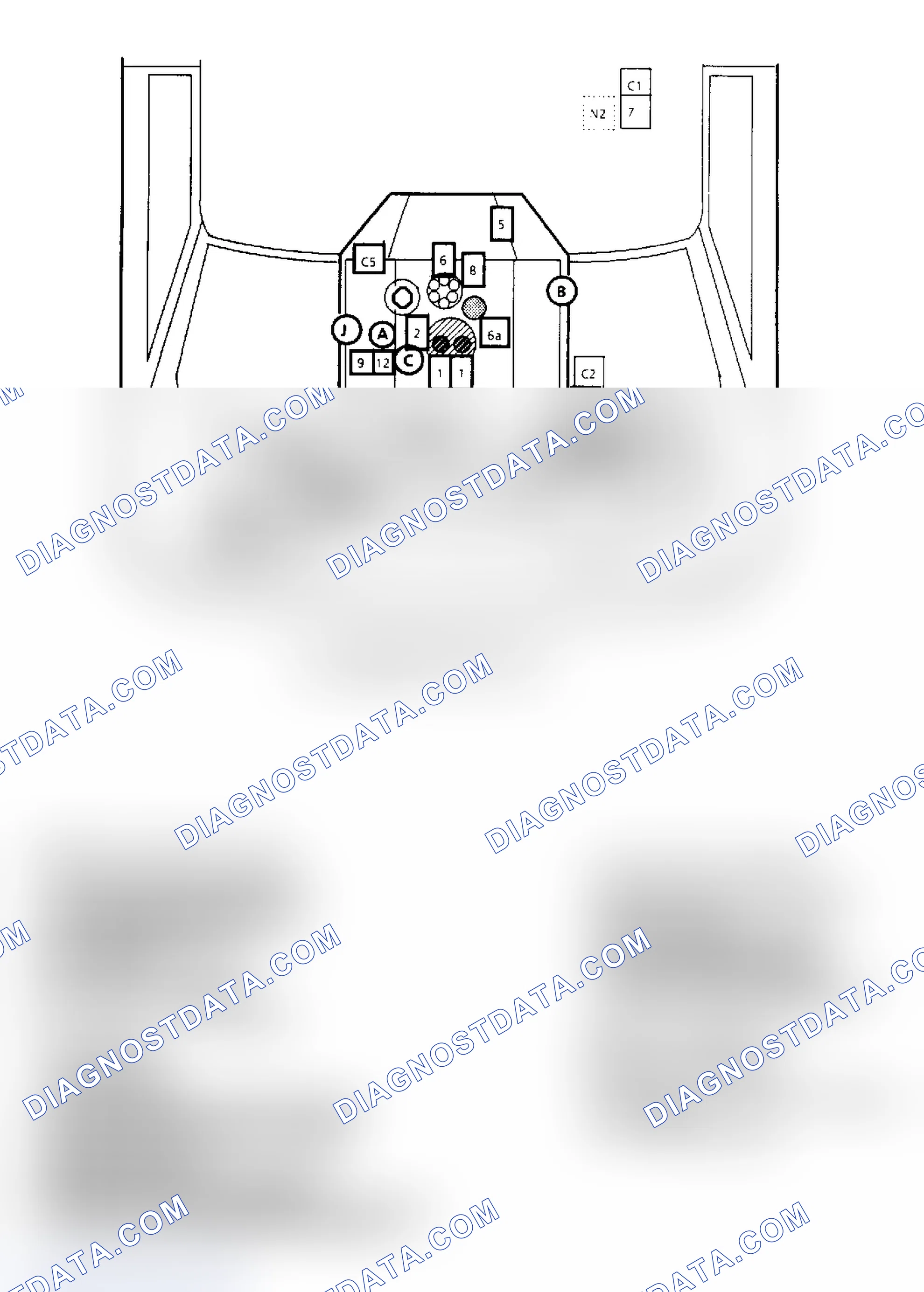 Scheme 144: Component Locations for "G" Series 5.0L & 5.7L