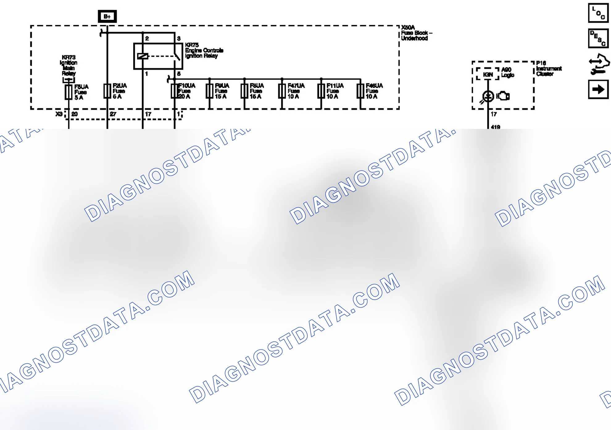 Scheme 86: Module Power, Ground, Serial Data And MIL