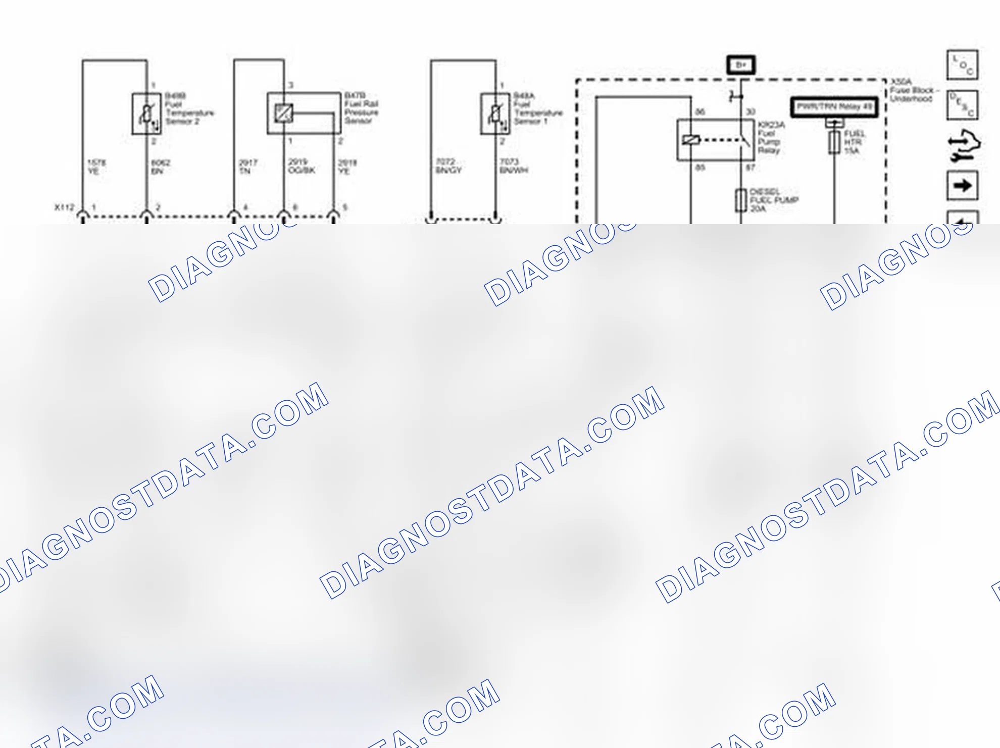 Scheme 42: Fuel Controls - Fuel Pump, Temperature and Pressure Controls