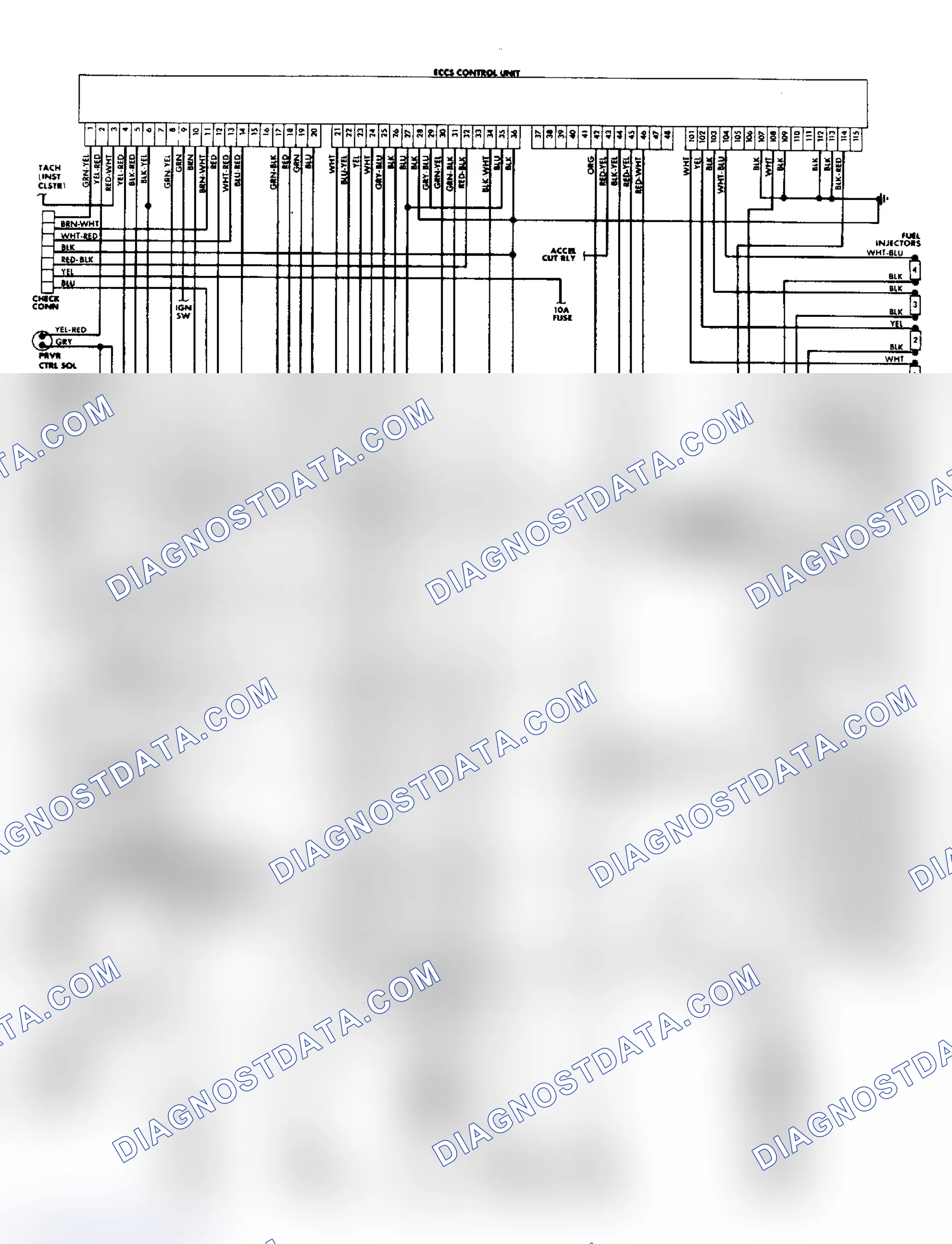 Scheme 187: Pulsar NX SE ECCS Wiring Diagram