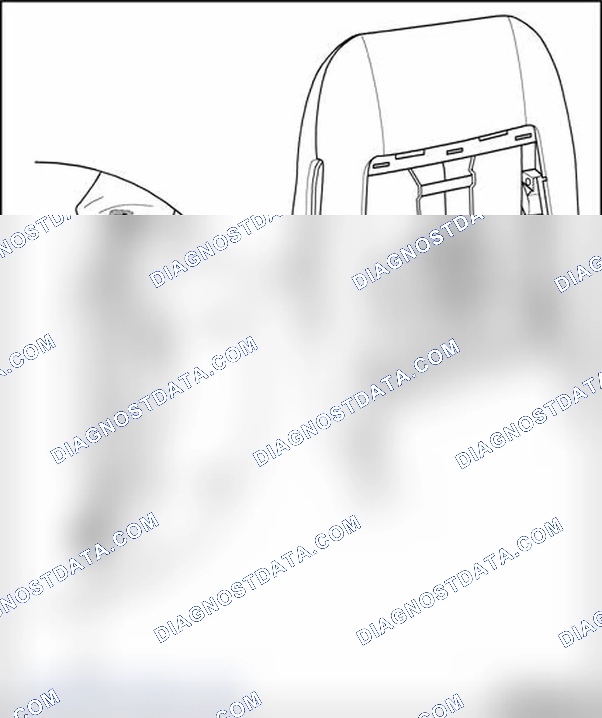 Scheme 228: Guide for side airbag, assembly overview