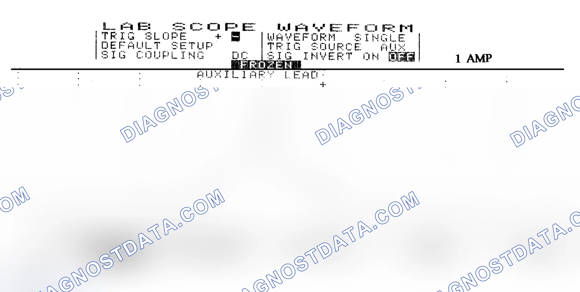 Scheme 4: Injector Waveform (Current) - Cursors Used - Known Good