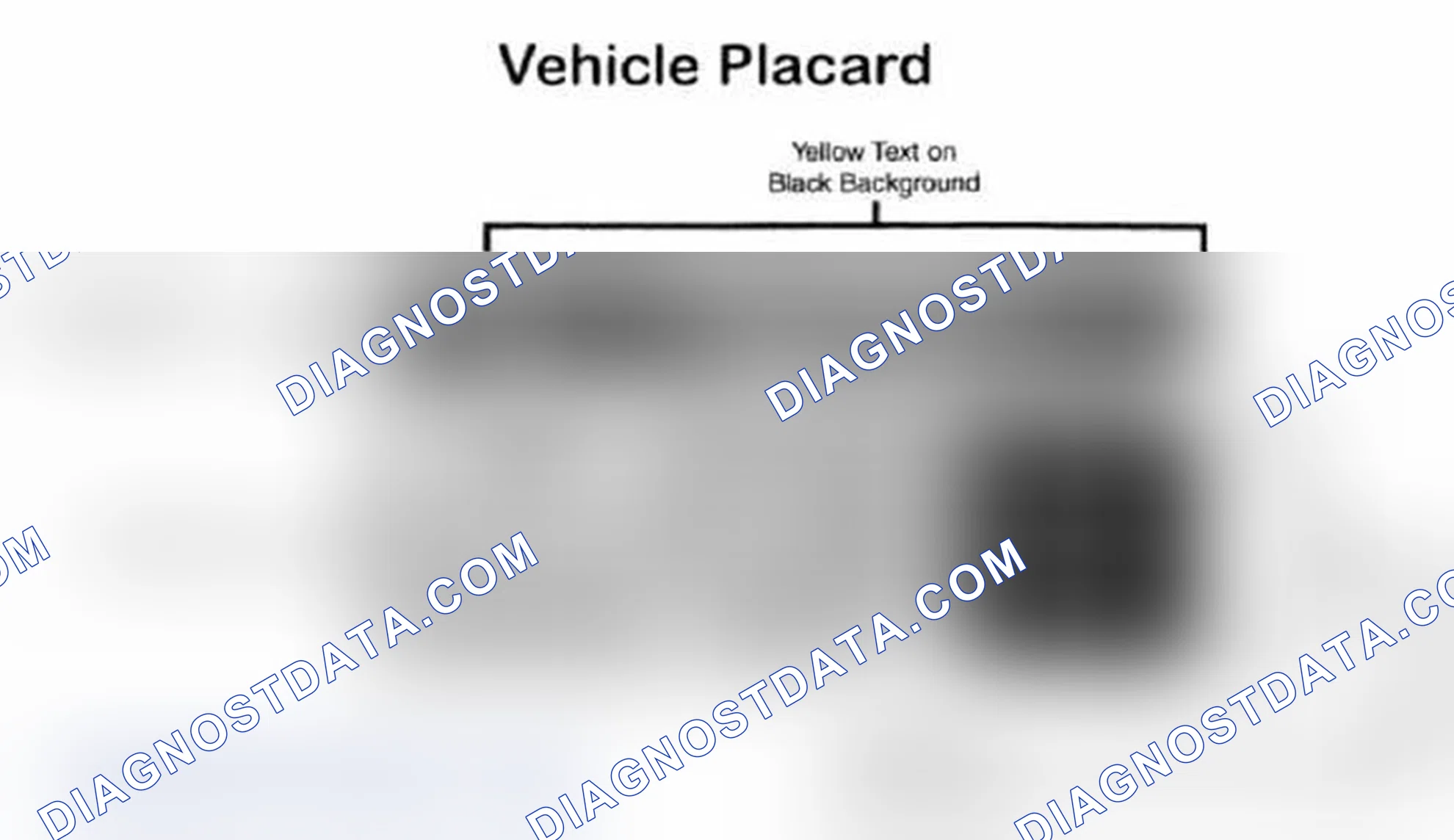 Scheme 28: Vehicle Tire Placard - Typical