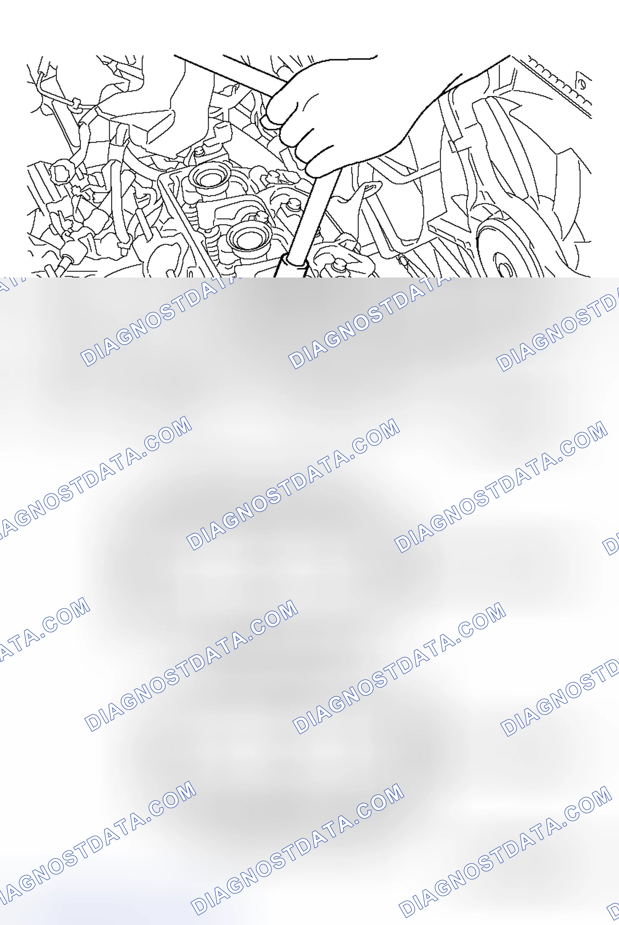 Scheme 221: << B >> CYLINDER HEAD ASSEMBLY REMOVAL