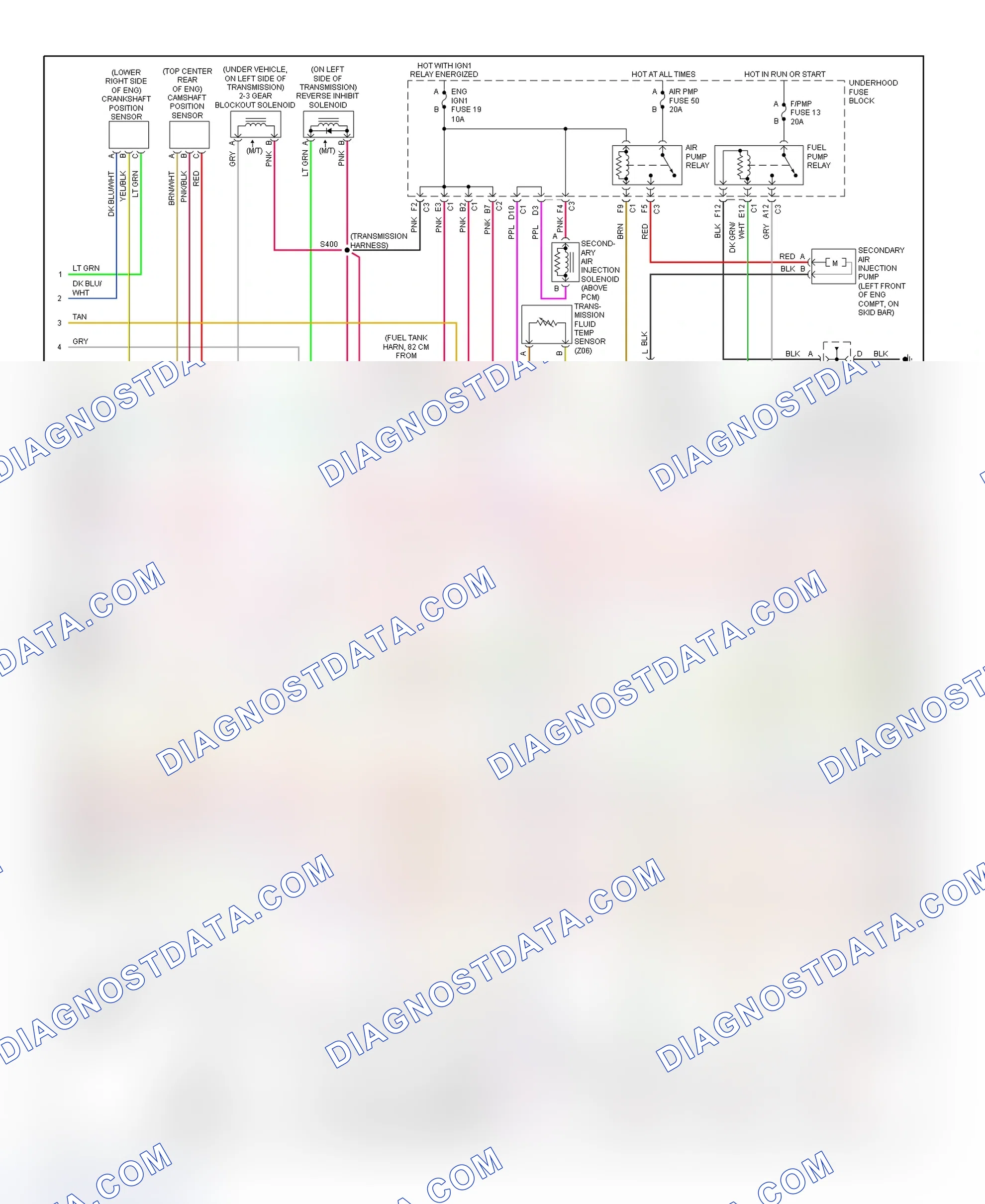 Scheme 147: PCM Wiring Diagram (Corvette - 5.7L - 2 Of 4)