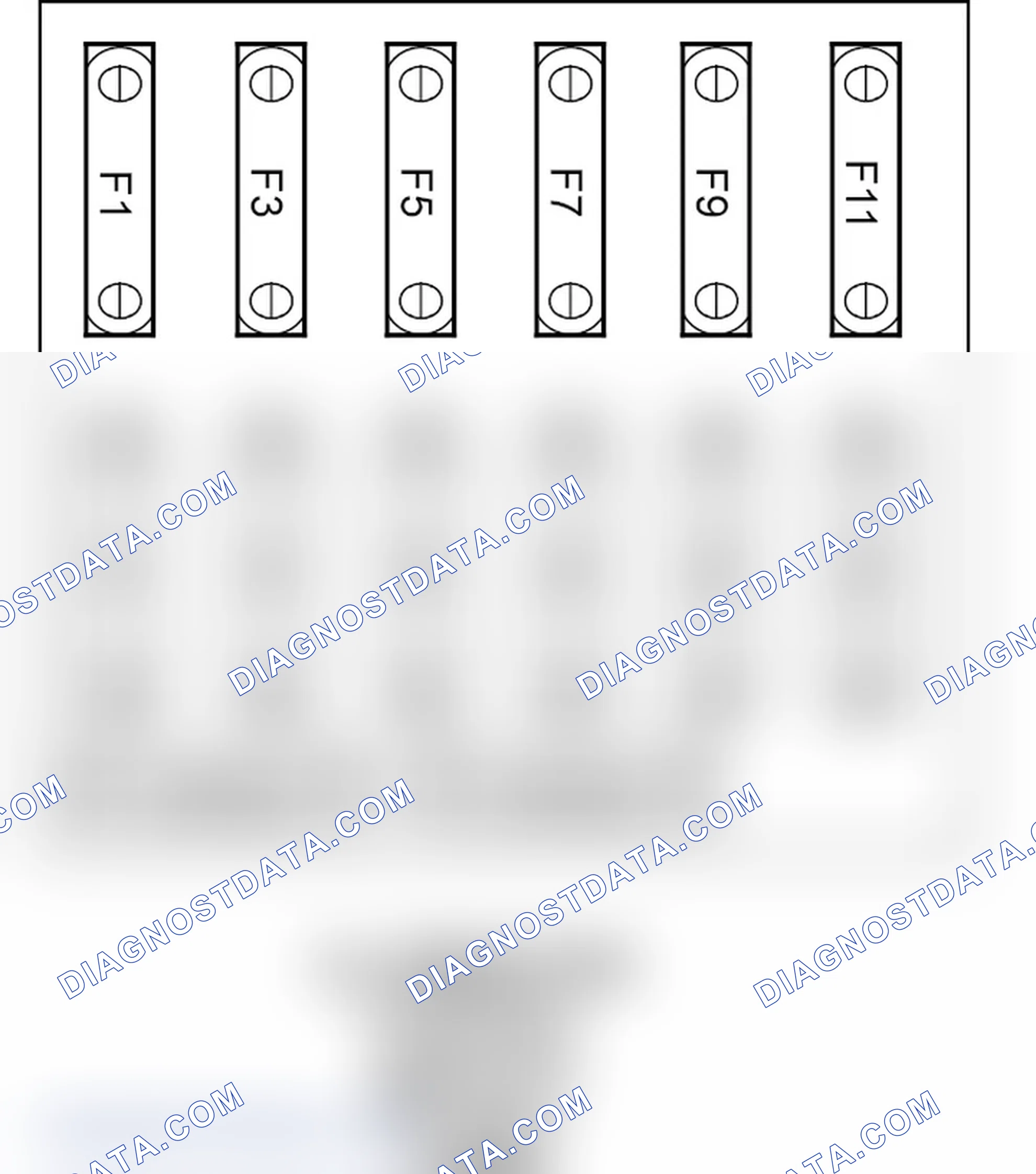 Scheme 146: Illumination Control Module Fuses Connector End View