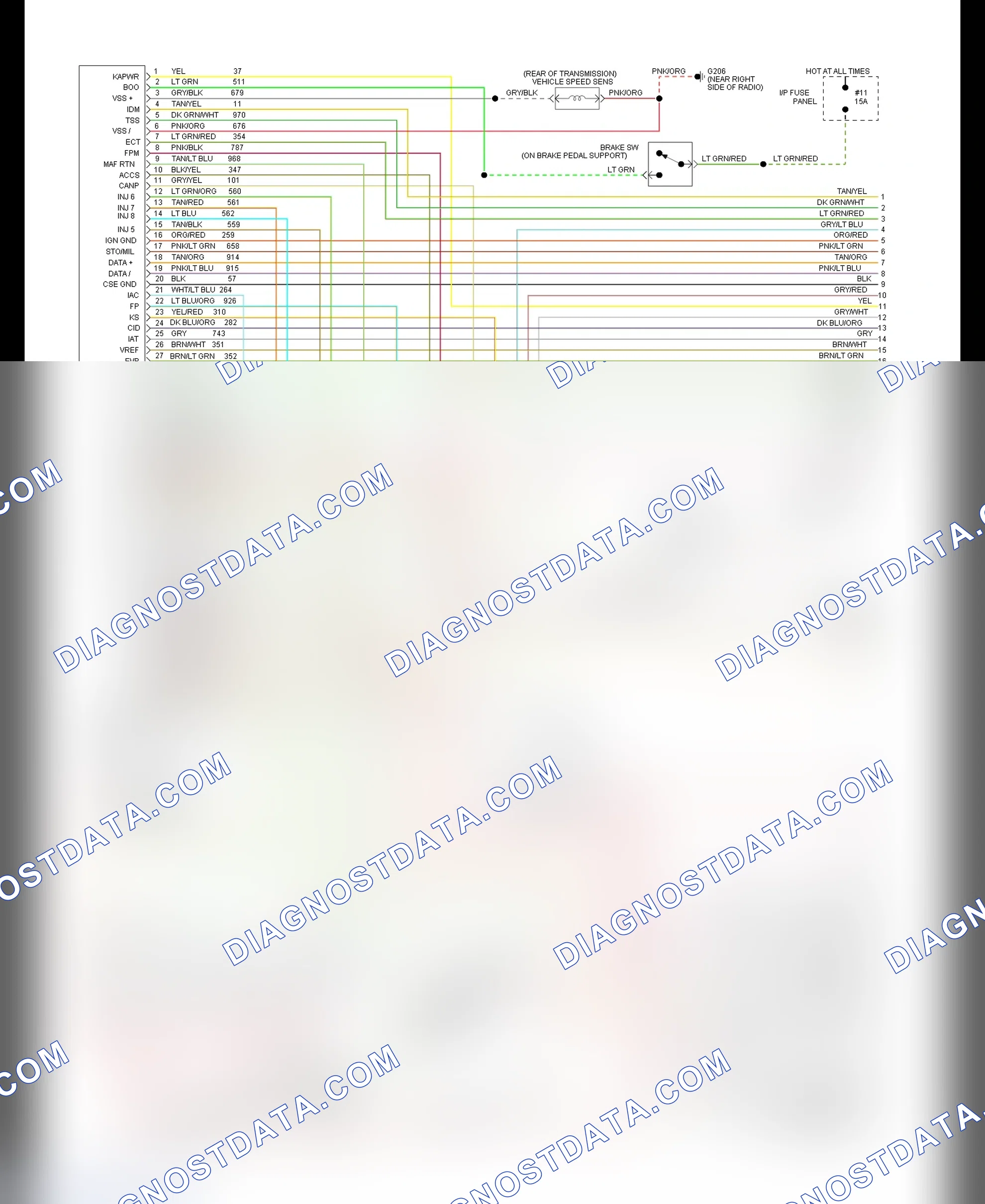 Scheme 27: EEC-IV Wiring Diagram (Mark VIII 4.6L - 1 Of 3)