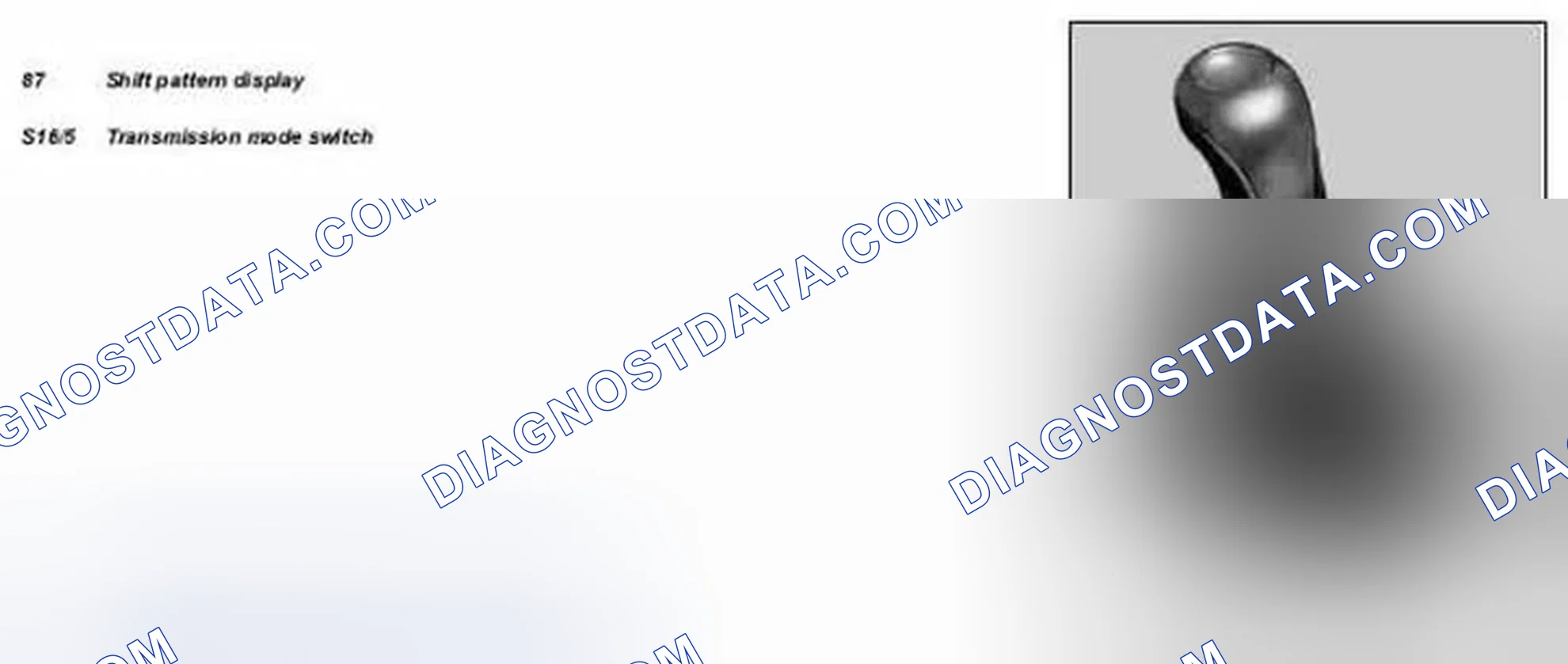 Scheme 340: Identifying Shift Pattern Display And Transmission Mode Switch - Illustrated On Model 230.474