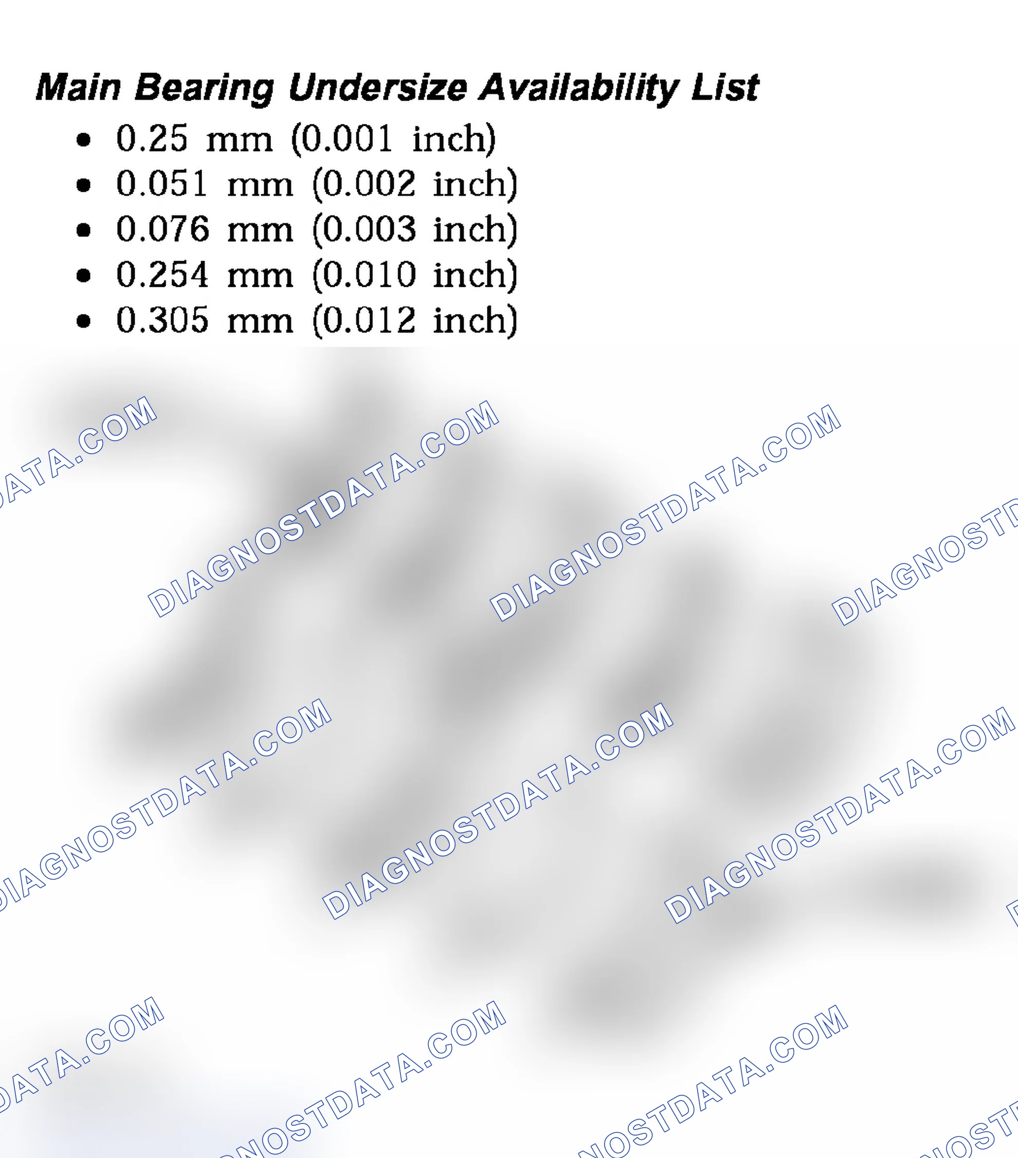Scheme 595: CRANKSHAFT MAIN BEARING FITTING