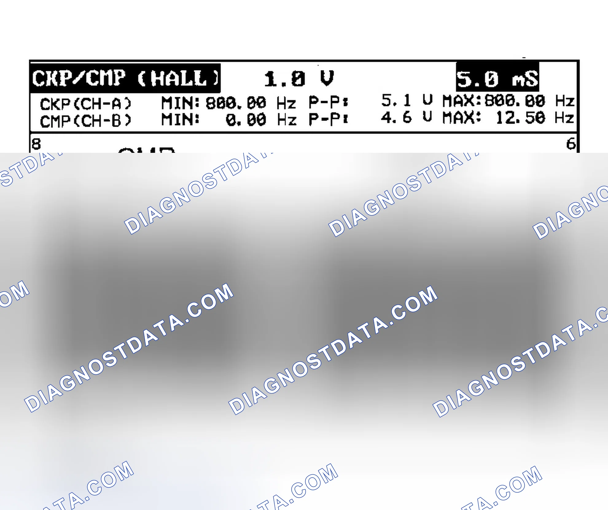 Scheme 48: Typical Cam Sensor and Crank Sensor Signals (Optima & Magentis (Canadian) 2.5L)