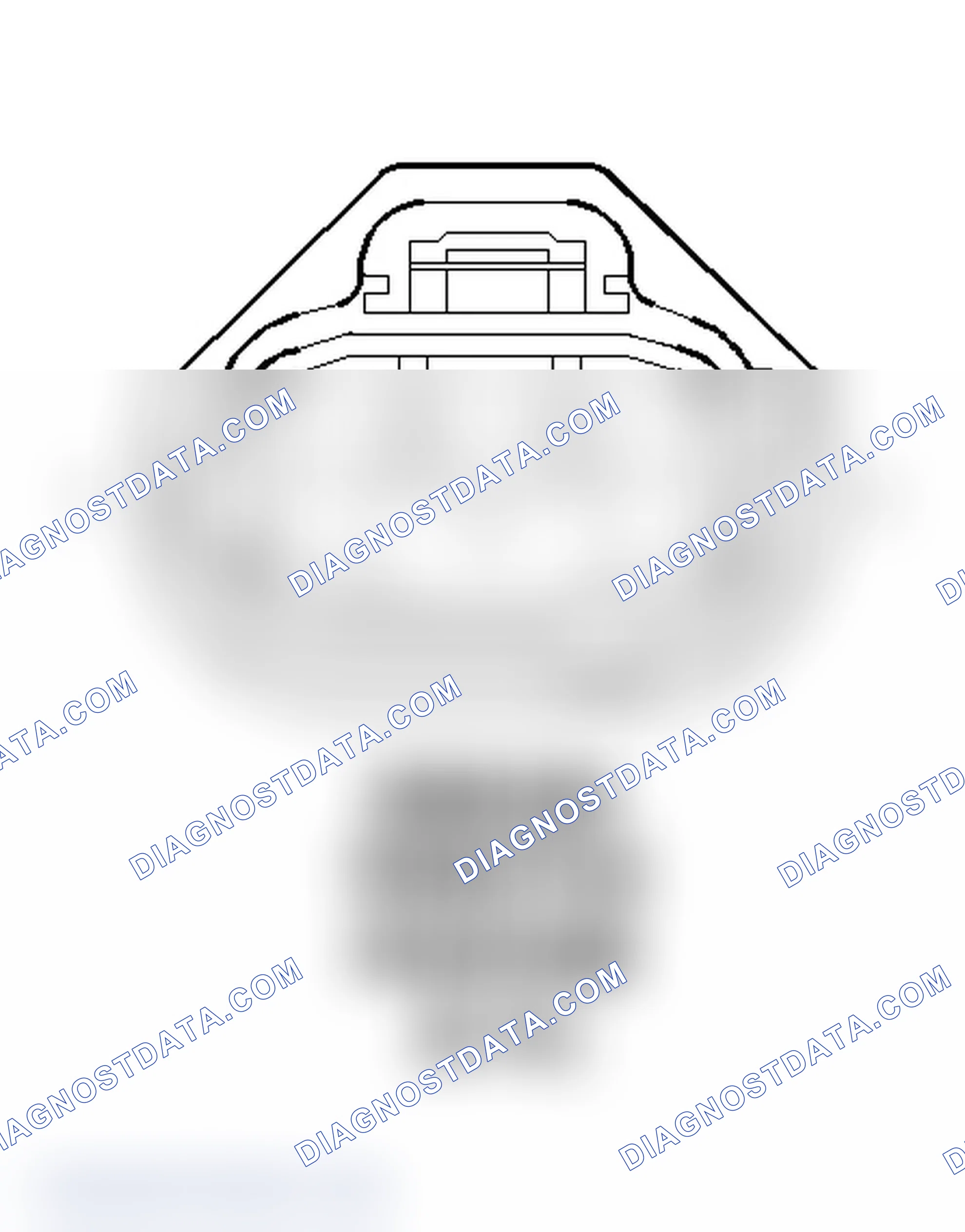 Scheme 56: Throttle Position Sensor (4.7L) Connector End View