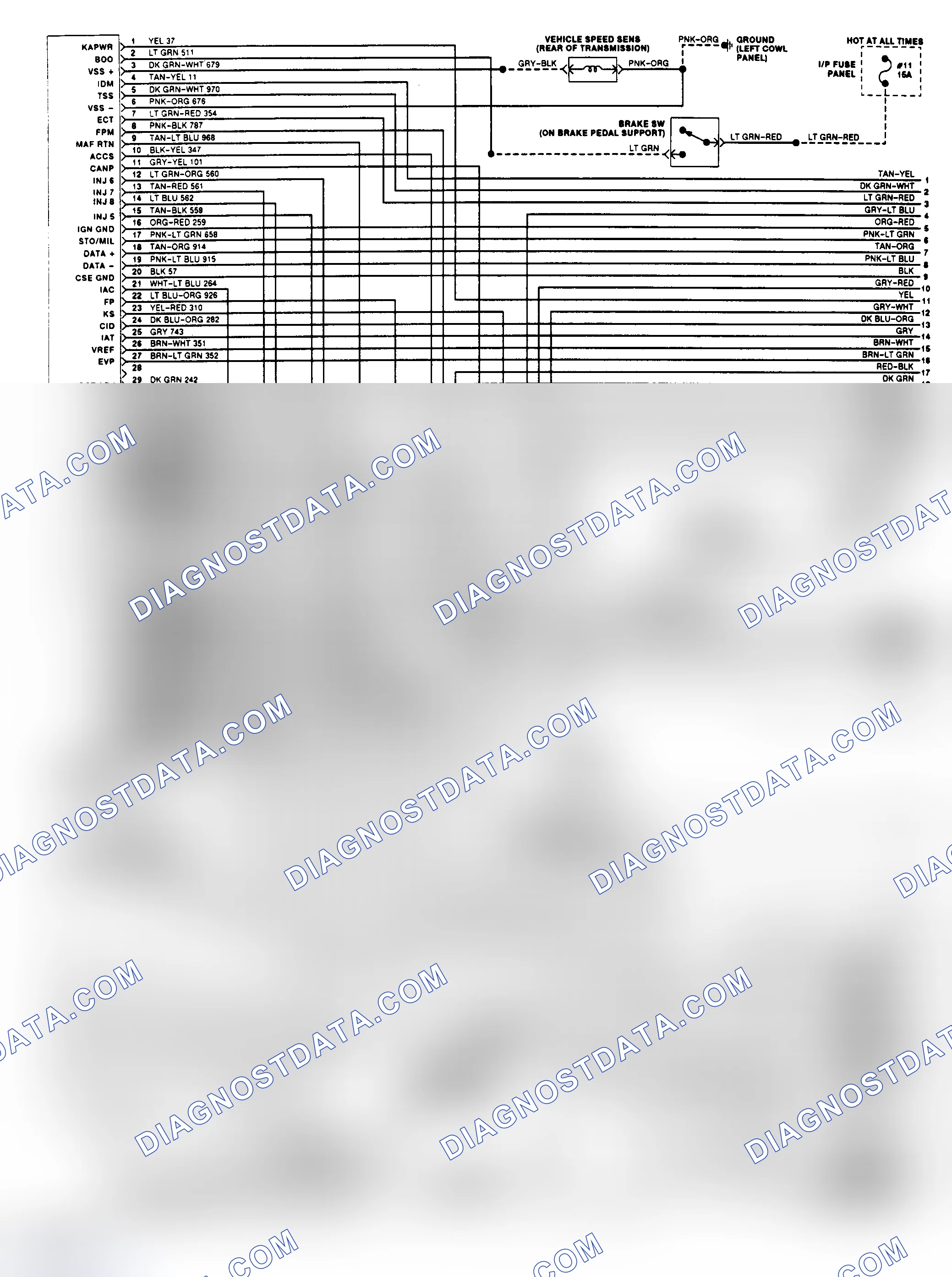 Scheme 140: EEC-IV Wiring Diagram (Mark VIII 4.6L - 1 of 3)