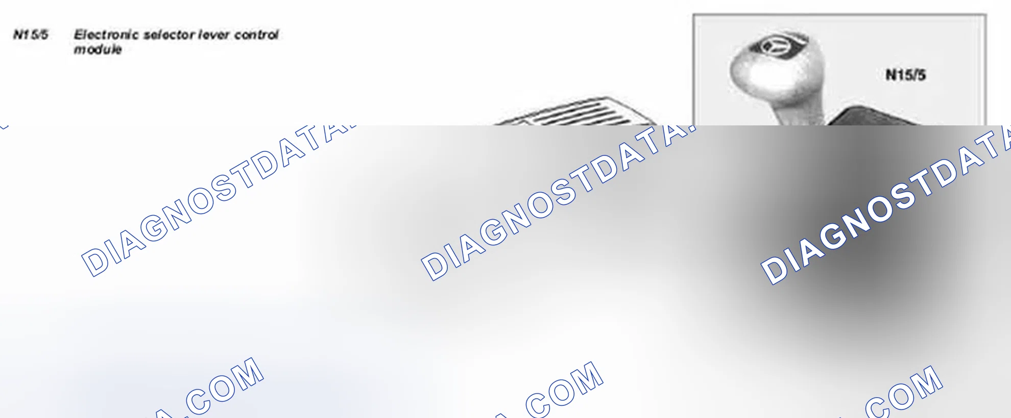 Scheme 270: Electronic selector lever module control module, location/task/ design - GF27.19-P-5138GB