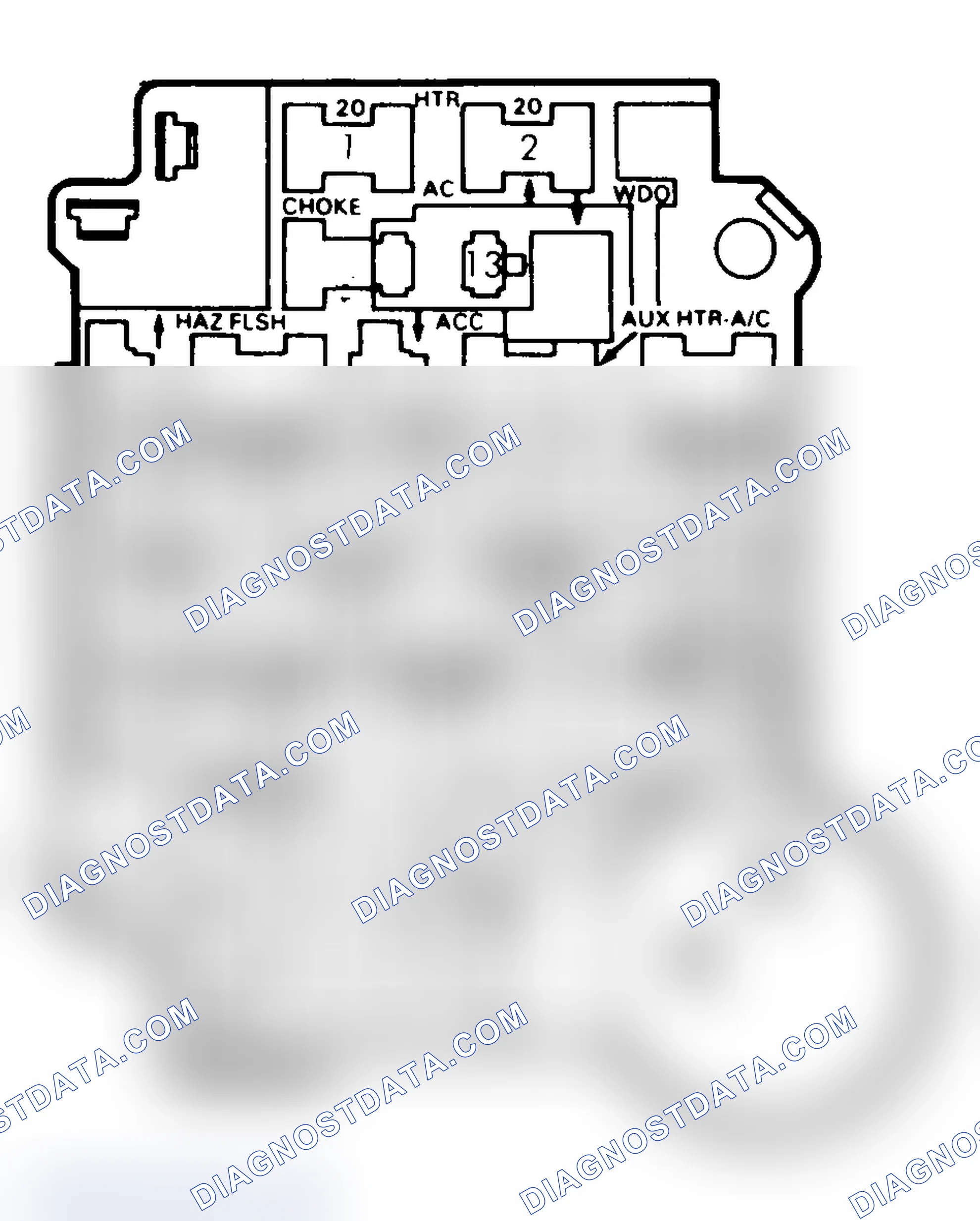 Scheme 25: FUSE PANEL IDENTIFICATION (1985-87)