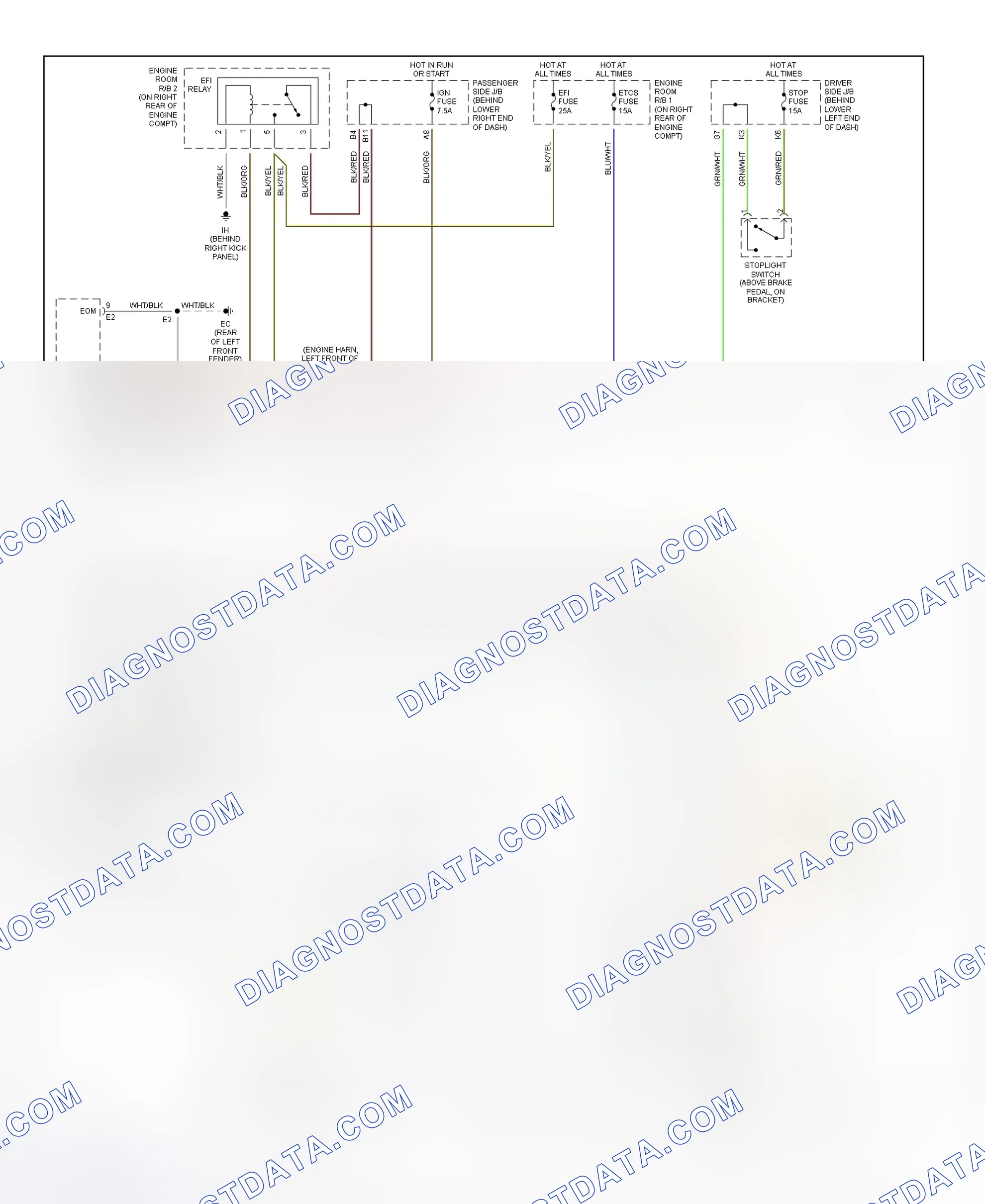 Scheme 42: Transmission Electronic Control System Wiring Diagram (2001 IS 300 - 1 Of 2)