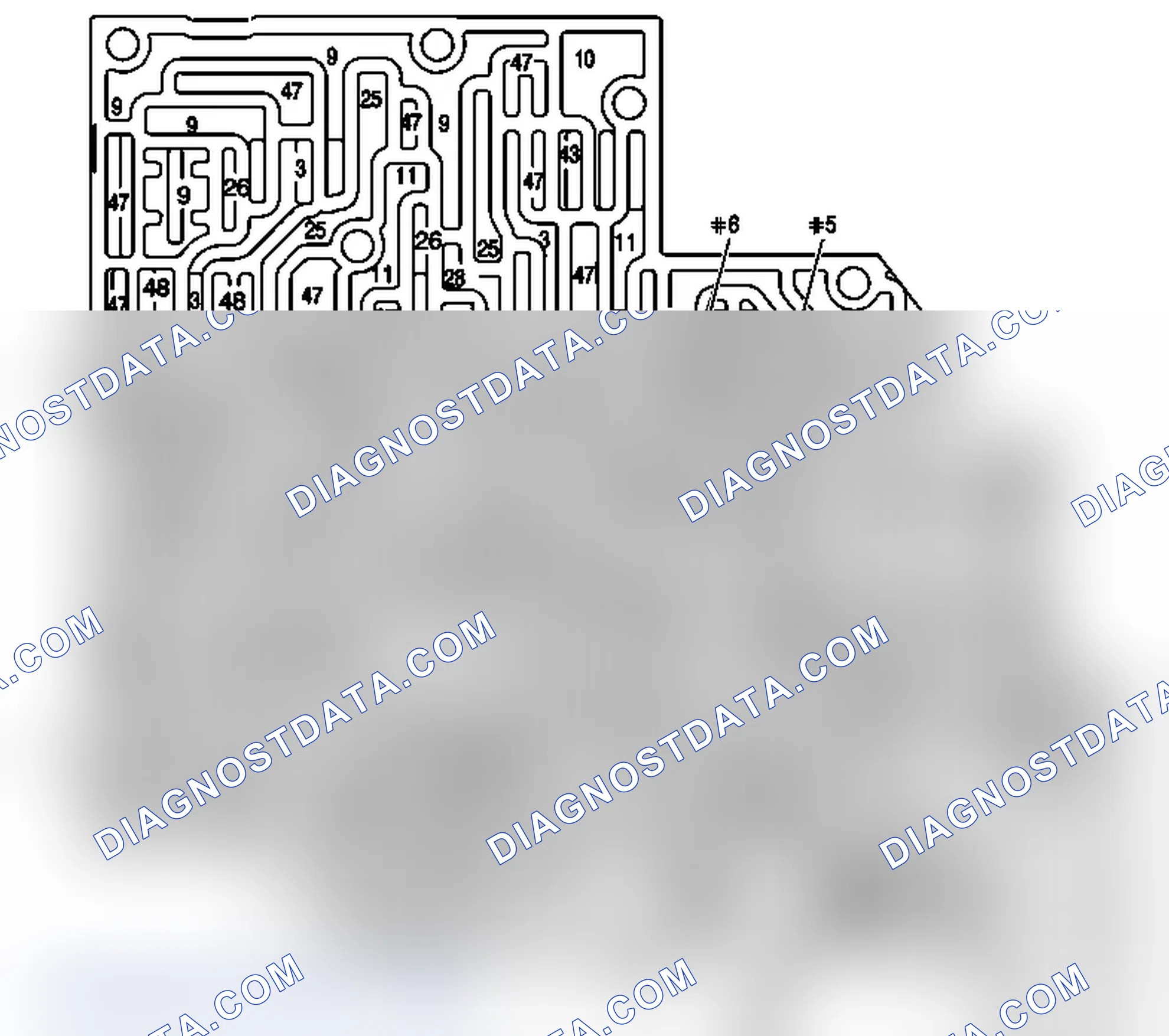Scheme 30: Control Valve Body Fluid Passages (Case Side)