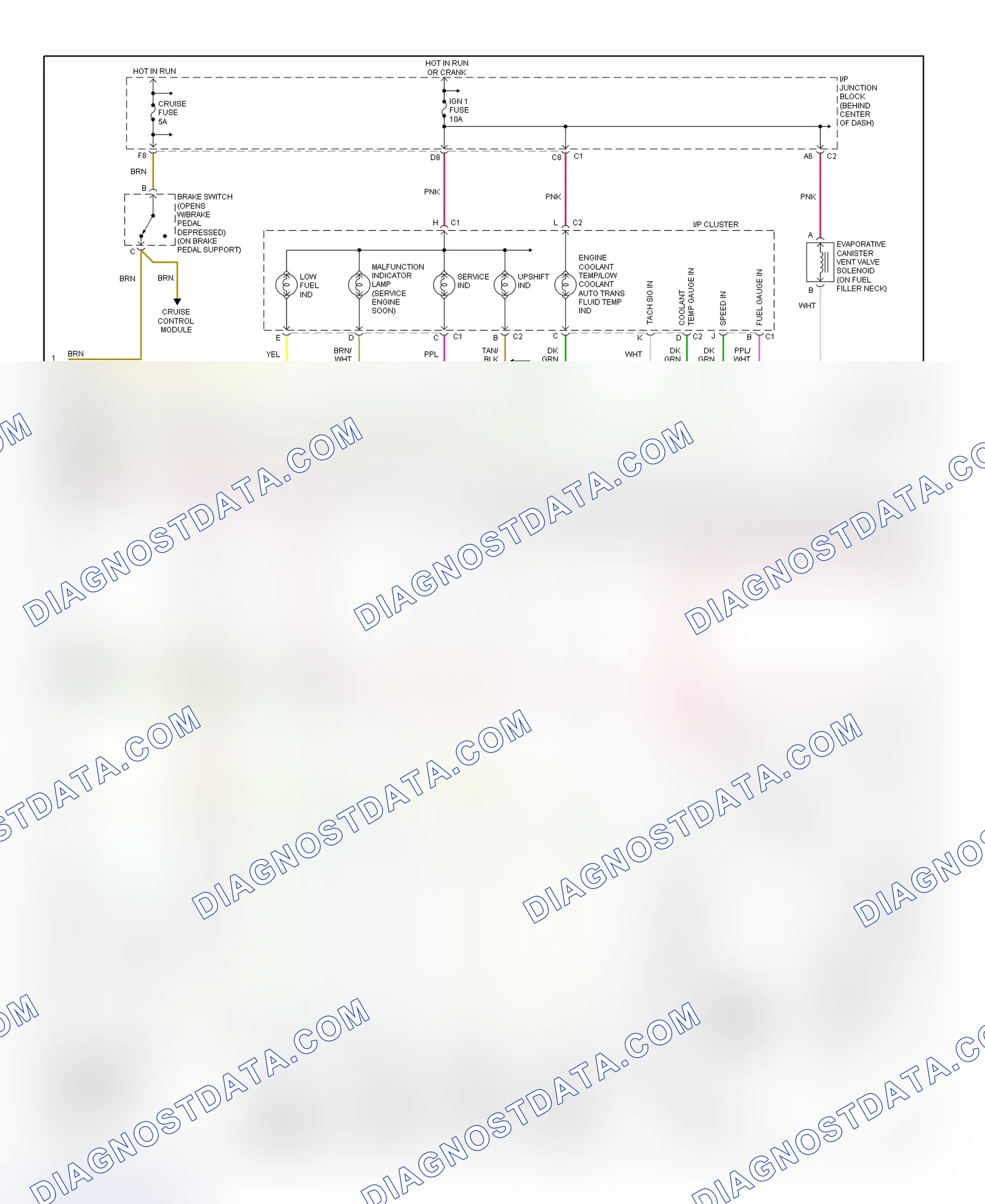 Scheme 169: PCM Wiring Diagram (Saturn - 1.9L - 2 Of 4)