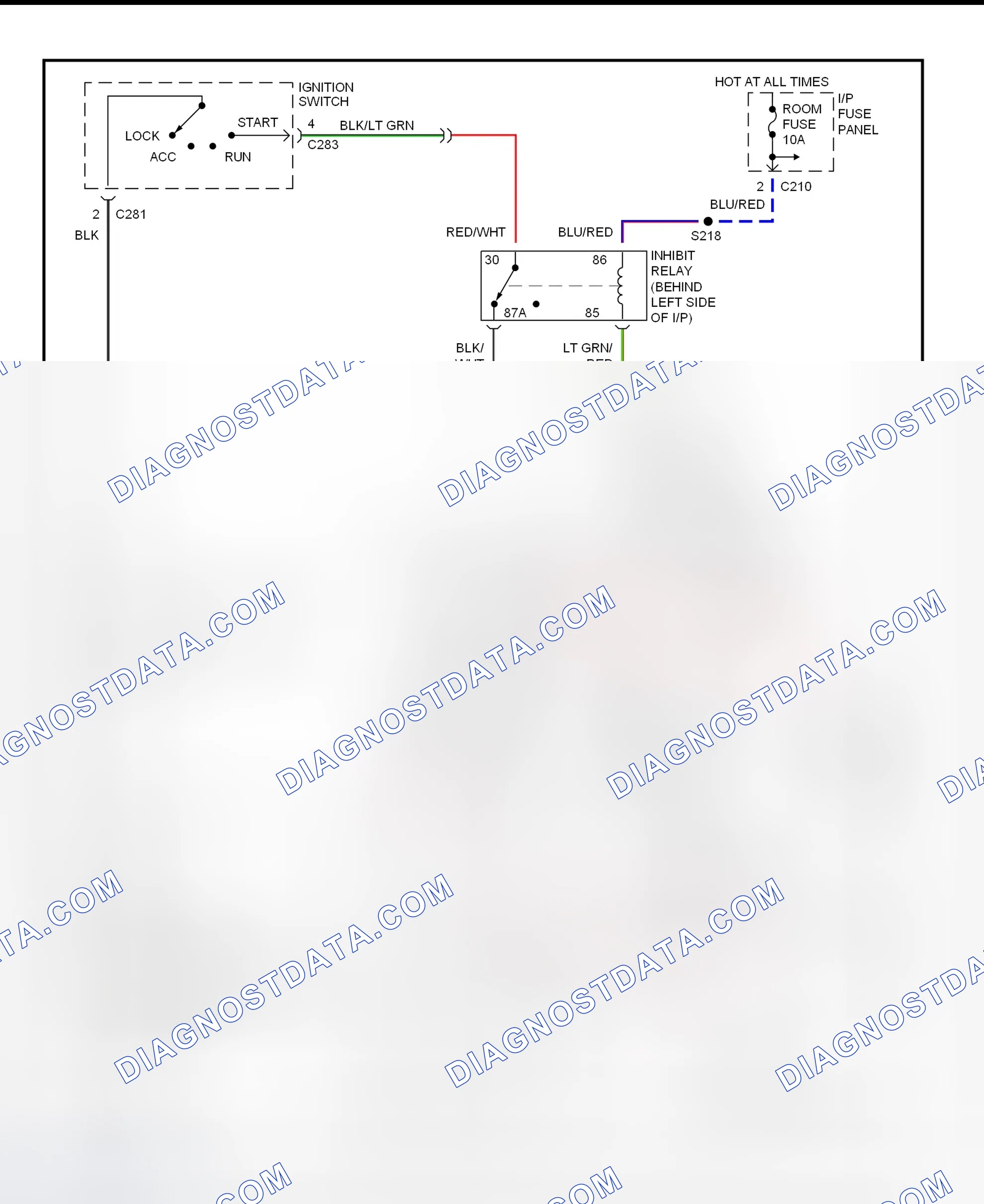 Scheme 1: Starter System Wiring Diagram