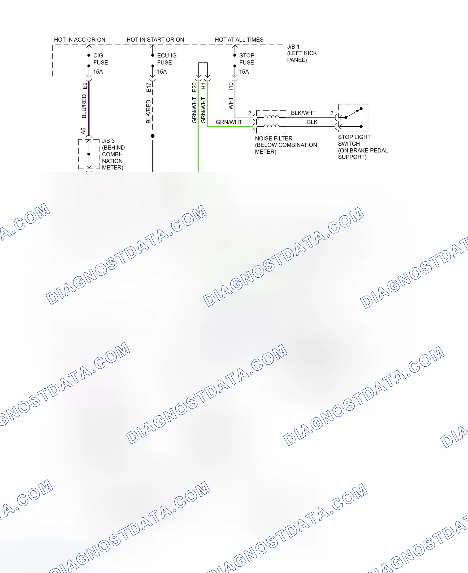 Scheme 5: Shift Interlock System Wiring Diagram (SC300 & SC400)