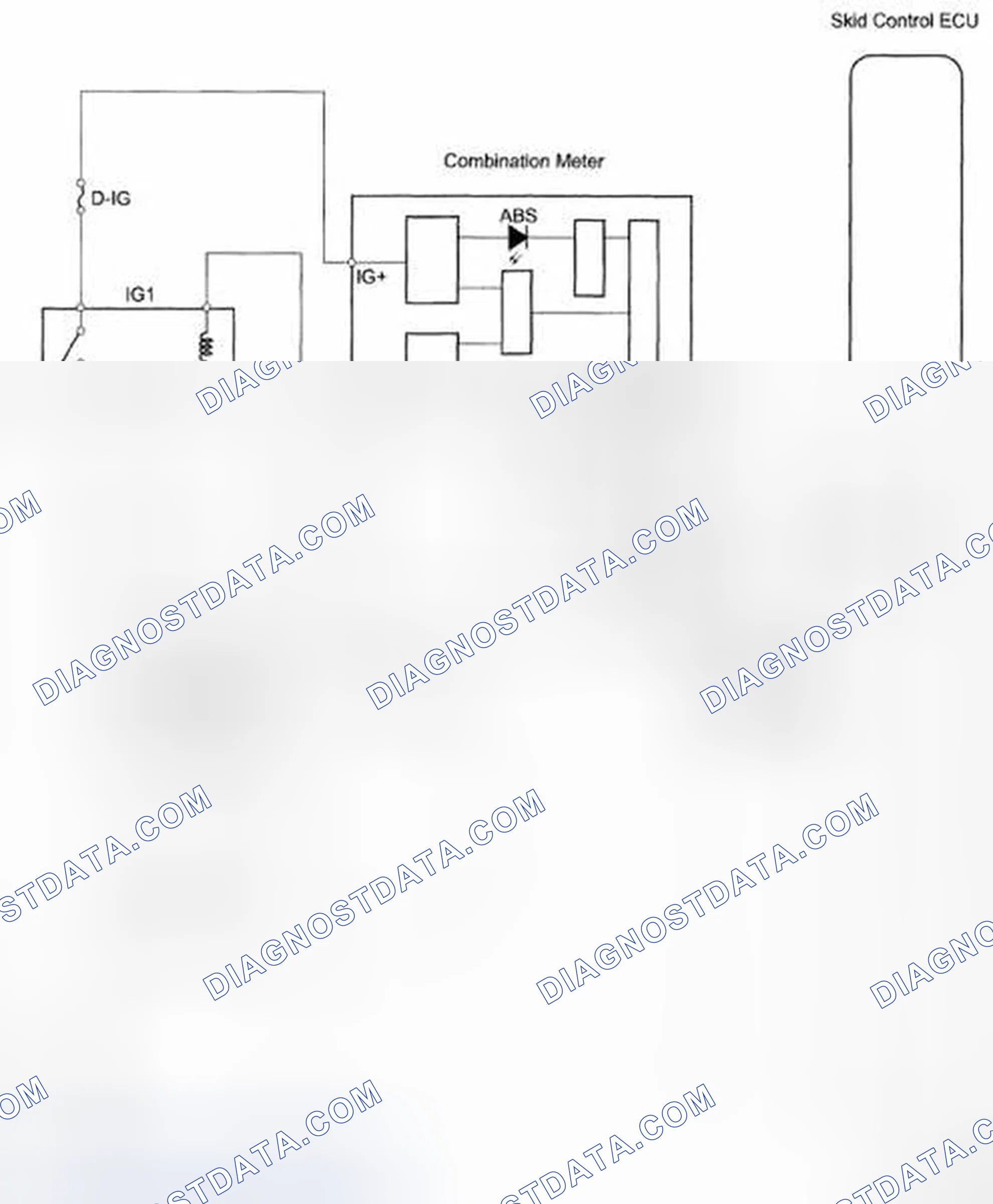 Scheme 63: ABS Warning Light Circuit - Wiring Diagram