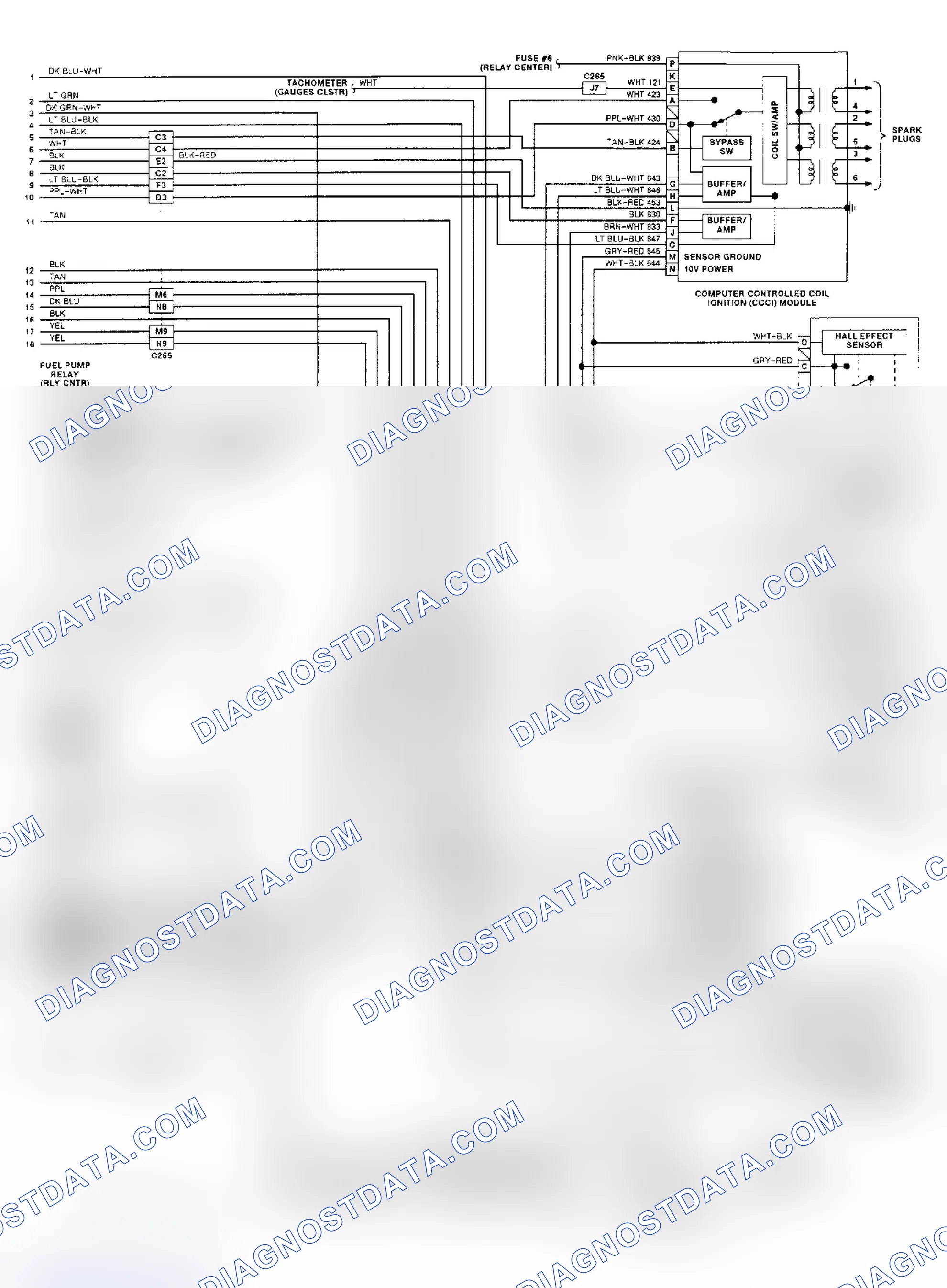 Scheme 31: 3.8L (VIN L & 1) PCM Wiring Diagram (Park Avenue - 2 Of 2)