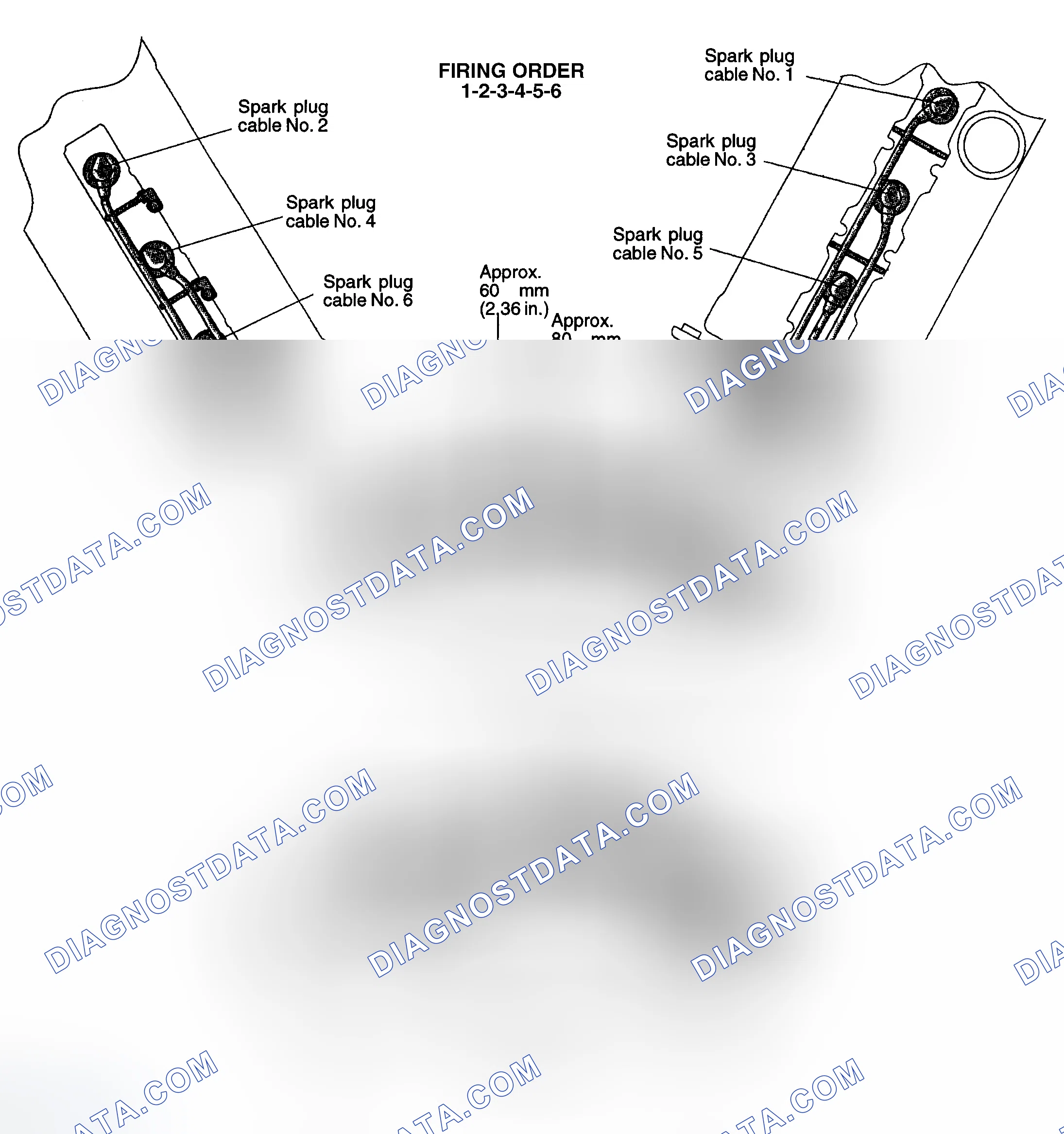 Scheme 3: Firing Order & Plug Wire Routing (3000GT & Stealth 3.0L DOHC)