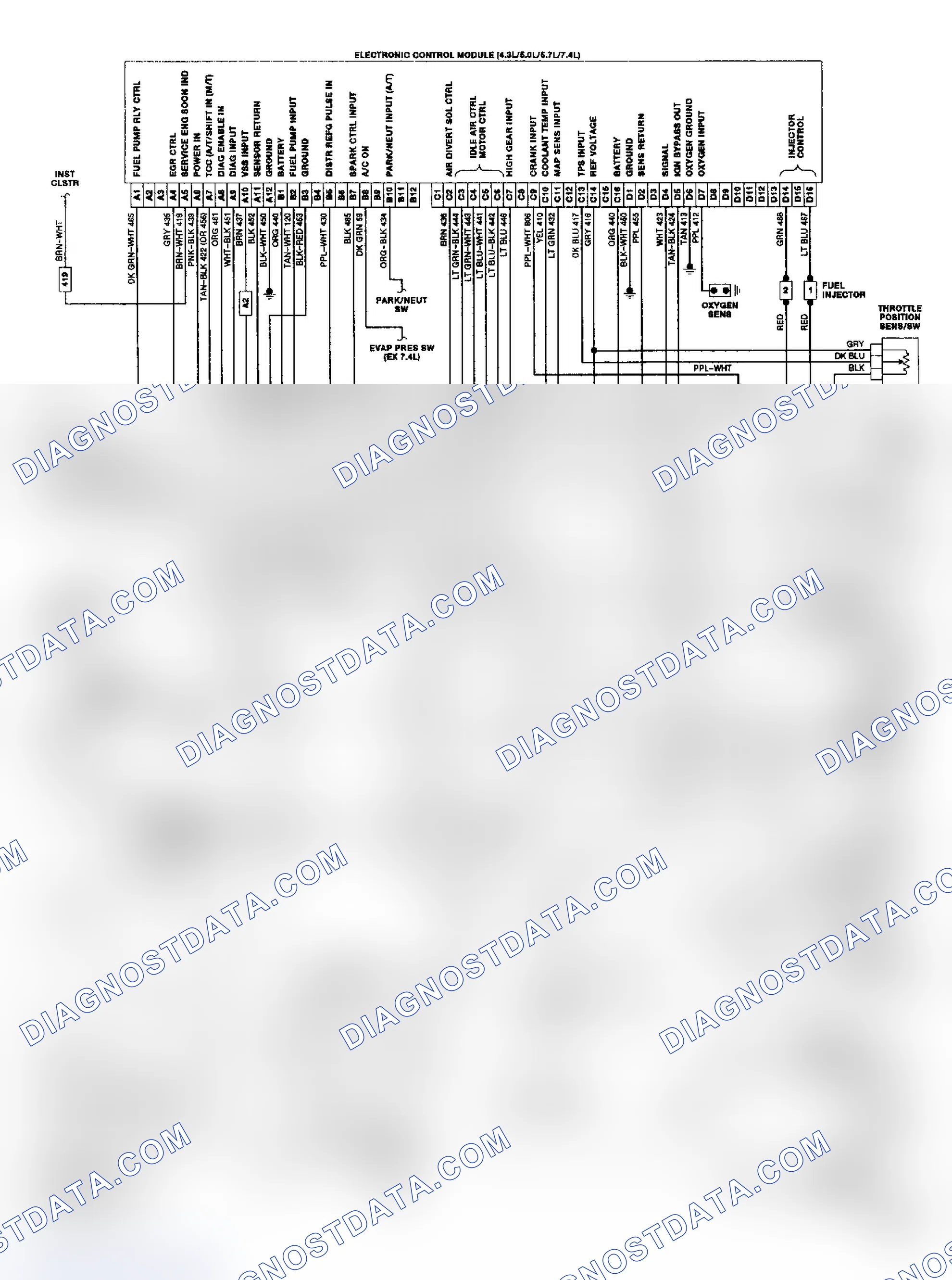 Scheme 18: "G" Series TBI/CCC Wiring Diagram