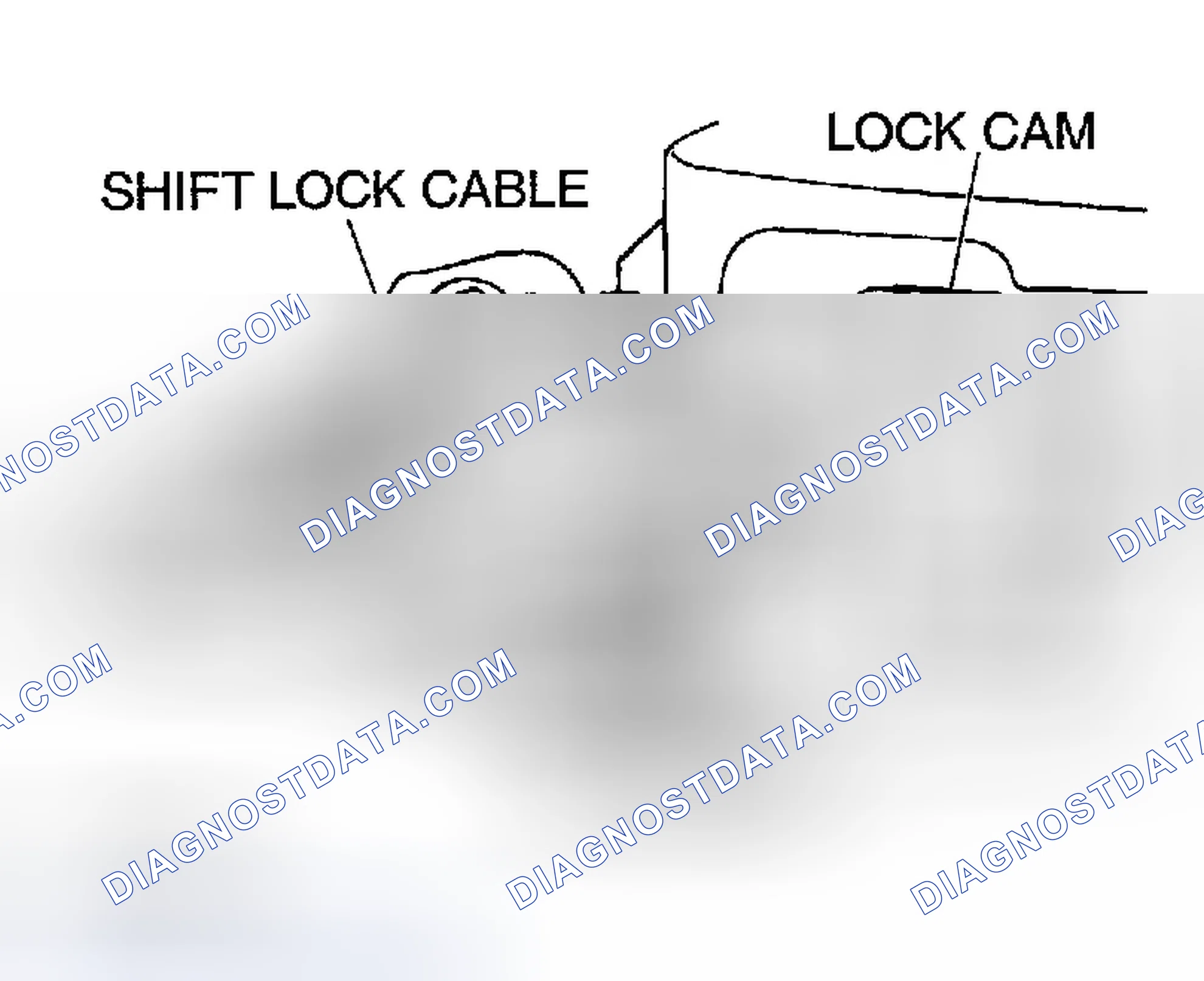 Scheme 320: >> A << SHIFT LOCK CABLE (SELECTOR LEVER SIDE) INSTALLATION