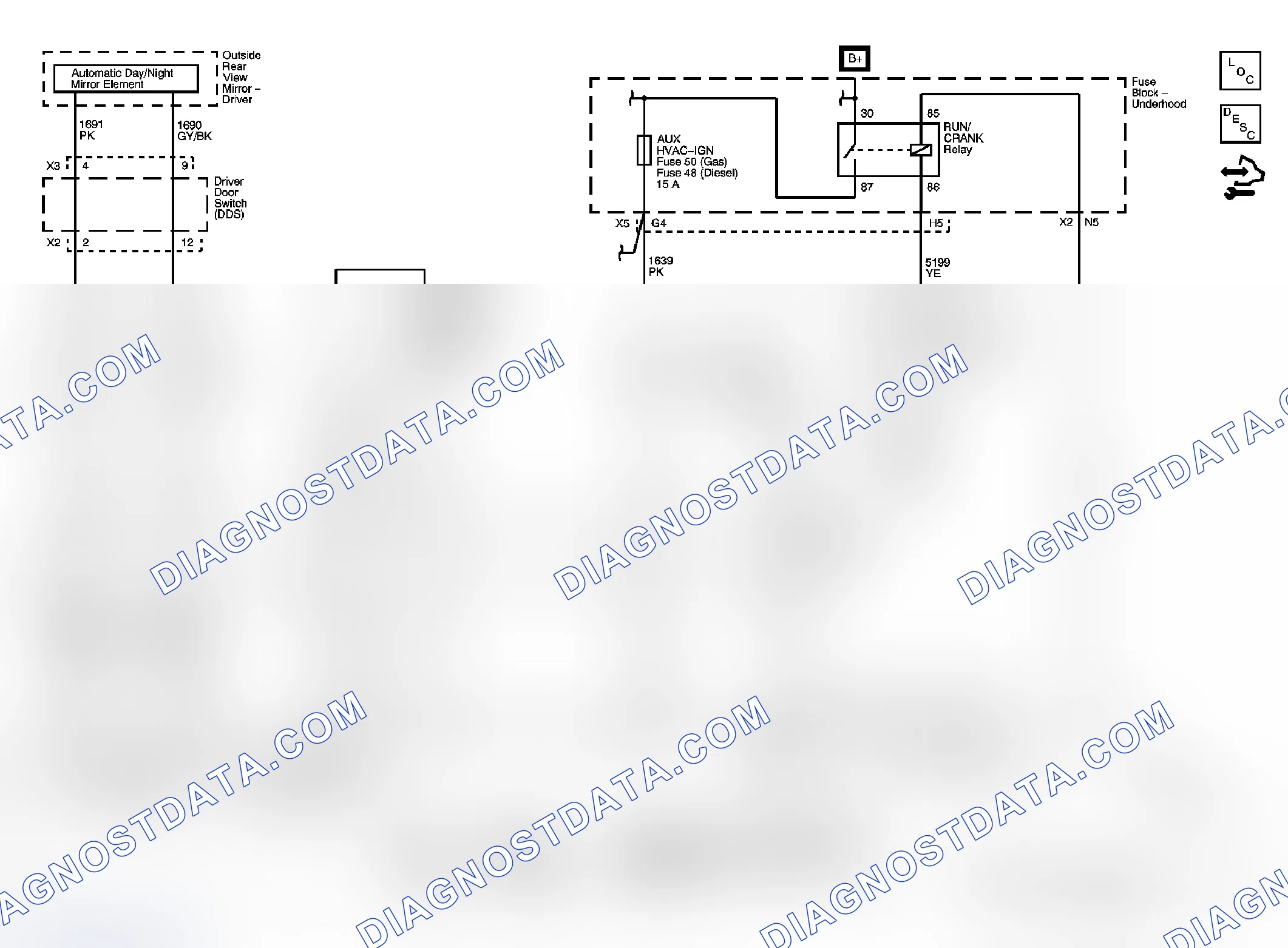 Scheme 1: Inside Rearview Mirror Schematics