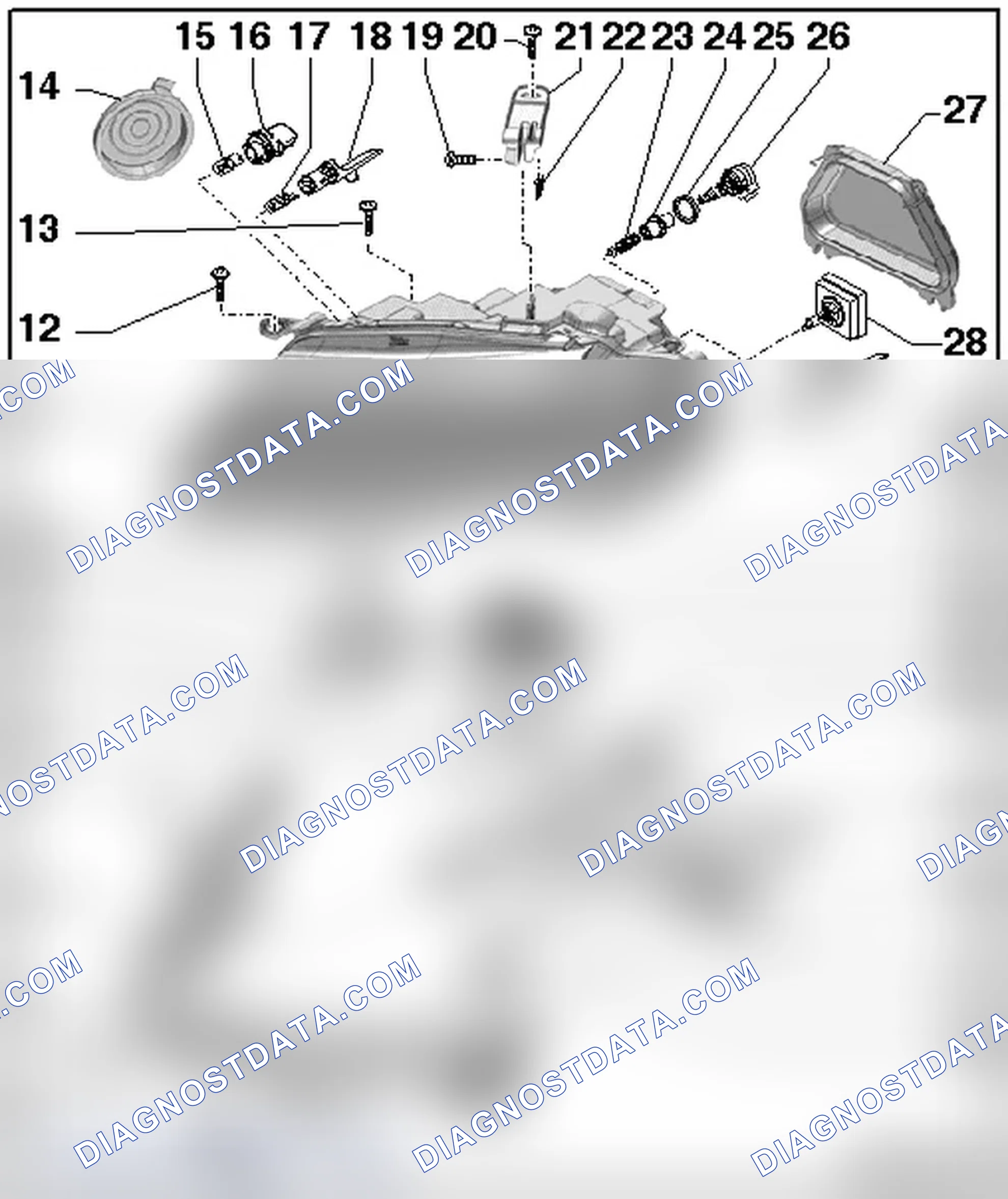 Scheme 3: BI-XENON HEADLAMPS WITH CORNERING LAMP OVERVIEW, THROUGH MY 2011
