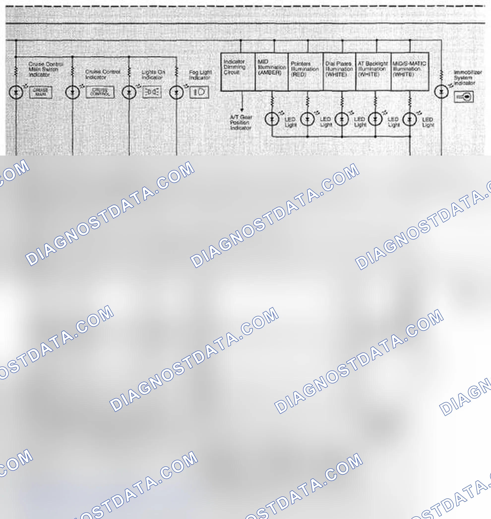 Scheme 321: Gauges And Indicator Circuit Diagram (Page 80-3)