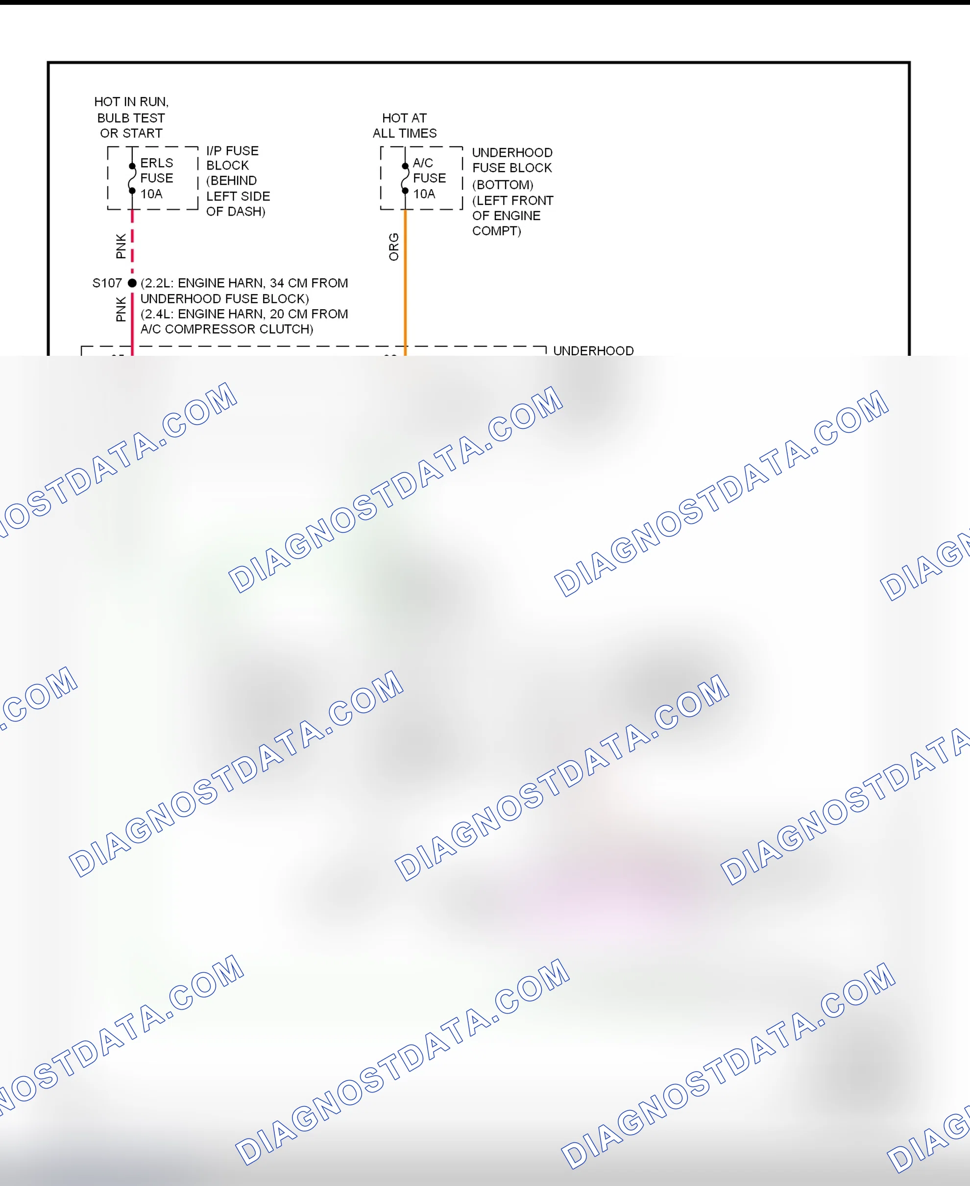 Scheme 49: A/C Compressor Clutch Control Circuit Wiring Diagram (2001 Cavalier & Sunfire)