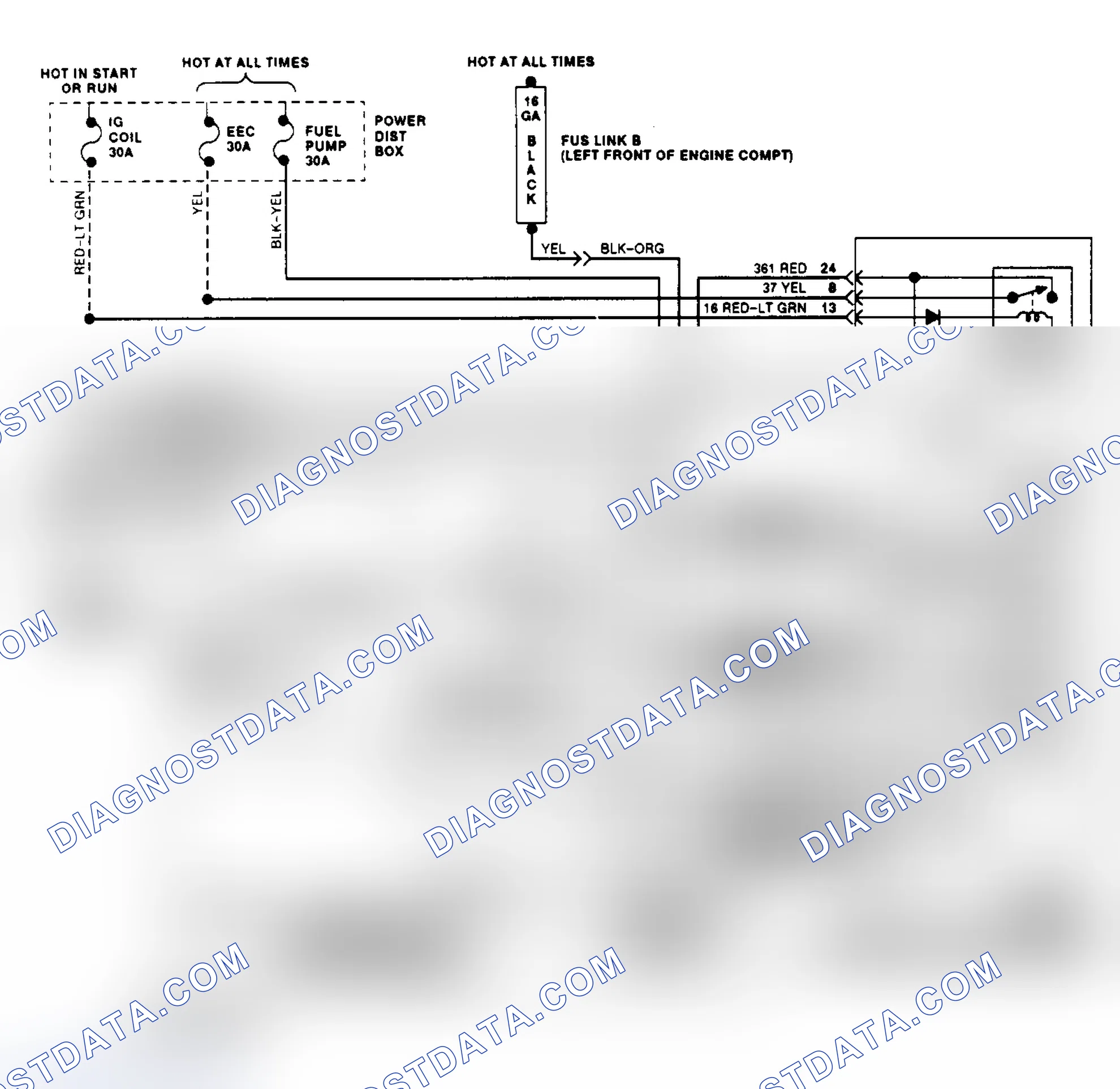 Scheme 15: Electric Cooling Fan Wiring Diagram (Thunderbird 3.8L SC)