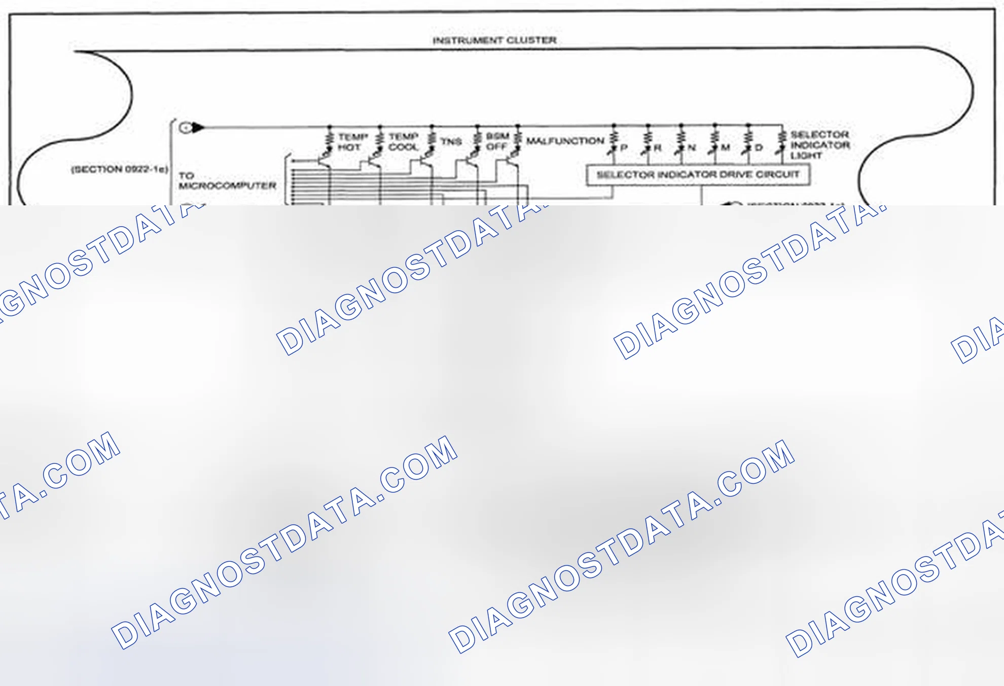 Scheme 393: Instrument Cluster Wiring Diagram - 0922-1f (1 Of 2)
