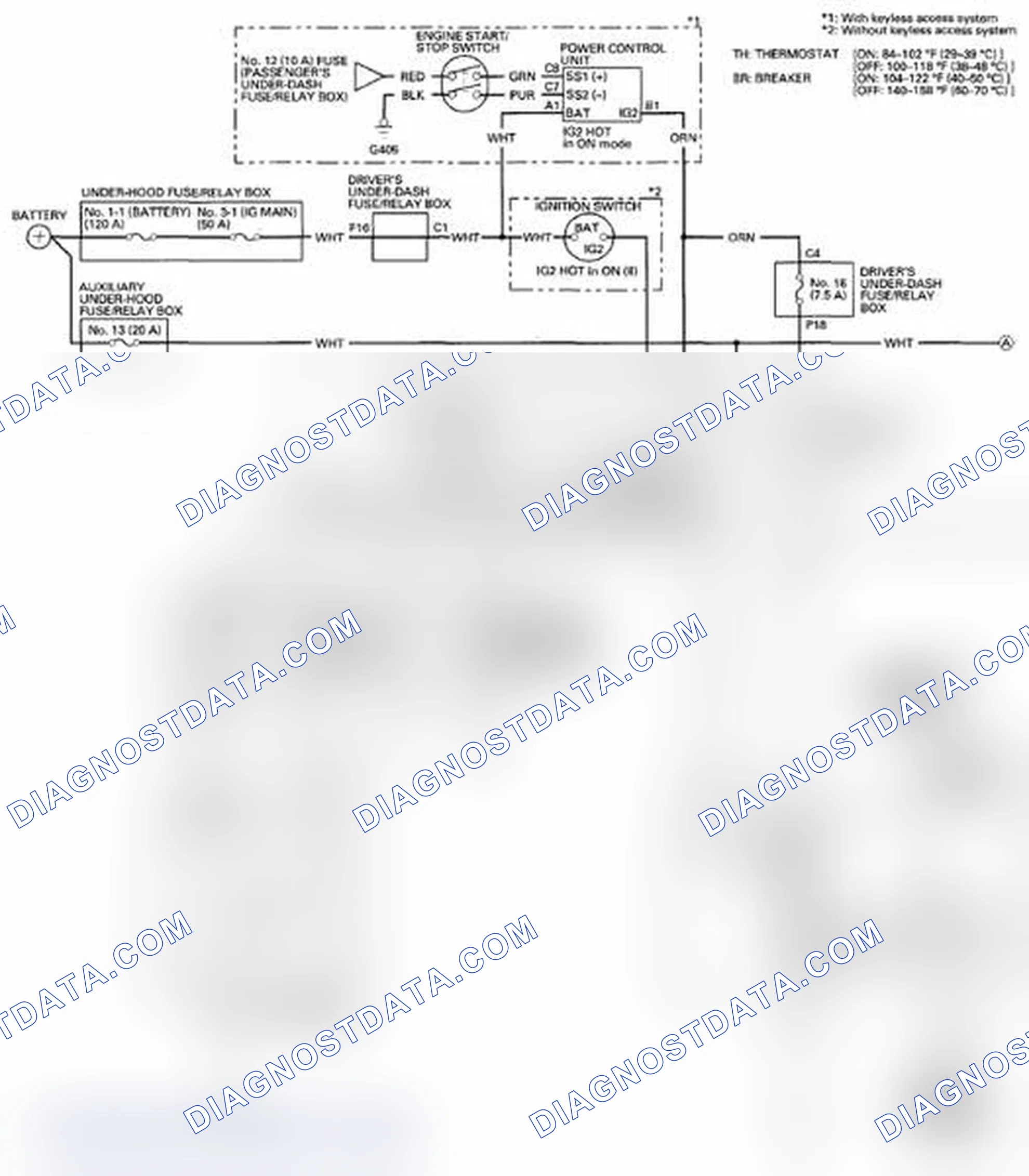 Scheme 280: Circuit Diagram - Rear Seat