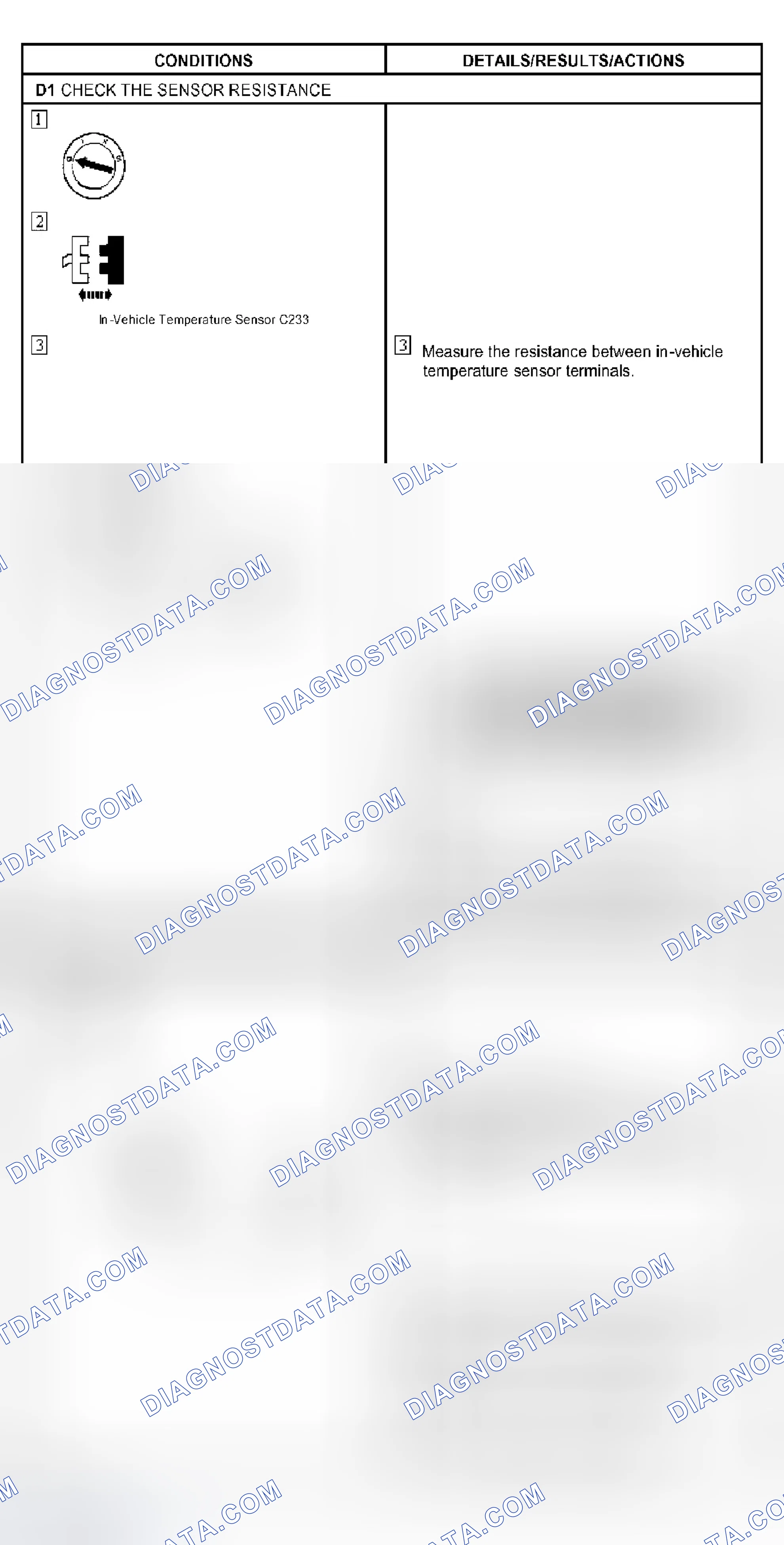Scheme 29: PINPOINT TEST D: DTC B1251 OR B1253 - AIR TEMPERATURE INTERNAL SENSOR CIRCUIT OPEN OR SHORT TO GROUN