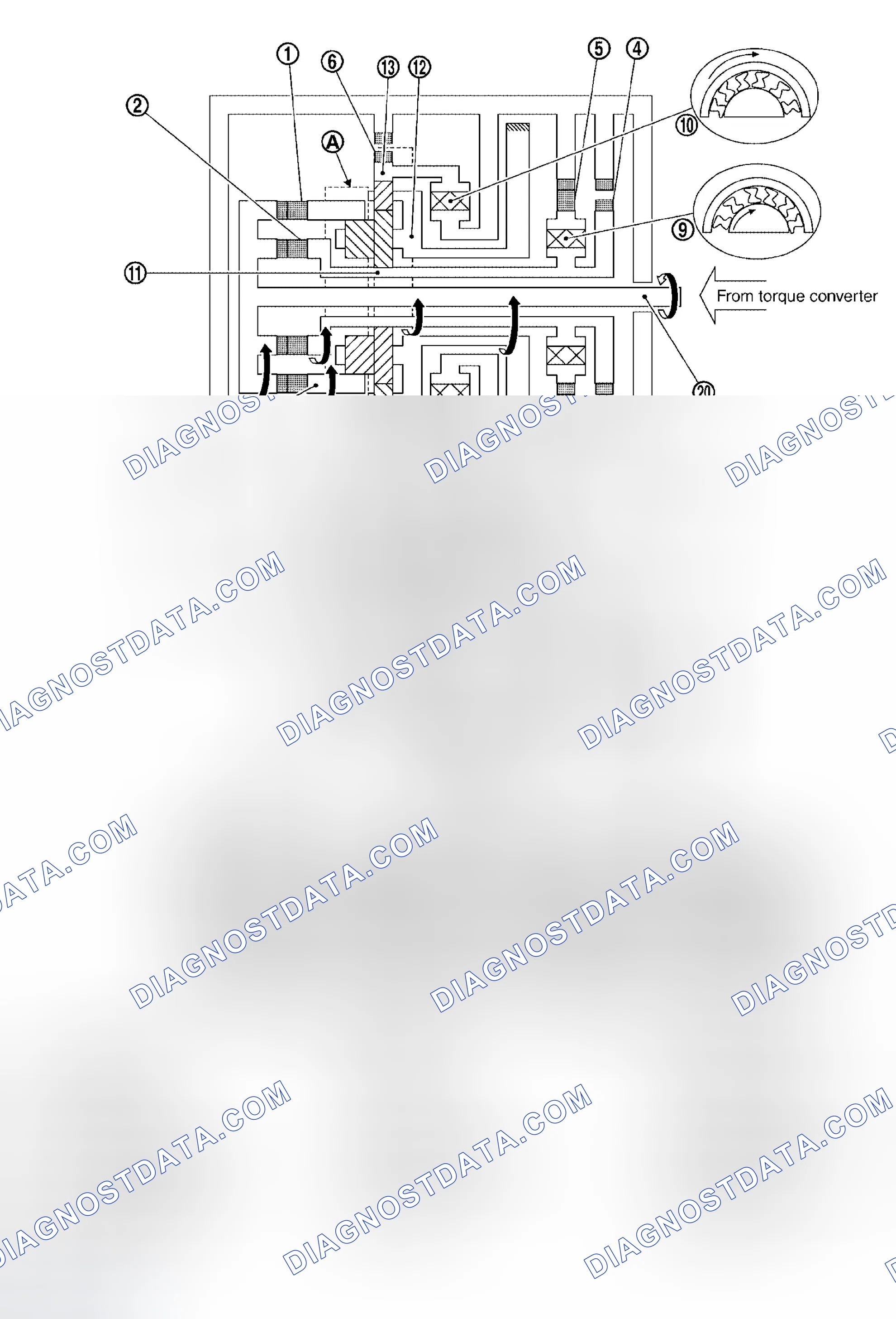 Scheme 574: "D", "M5" positions 5th gear
