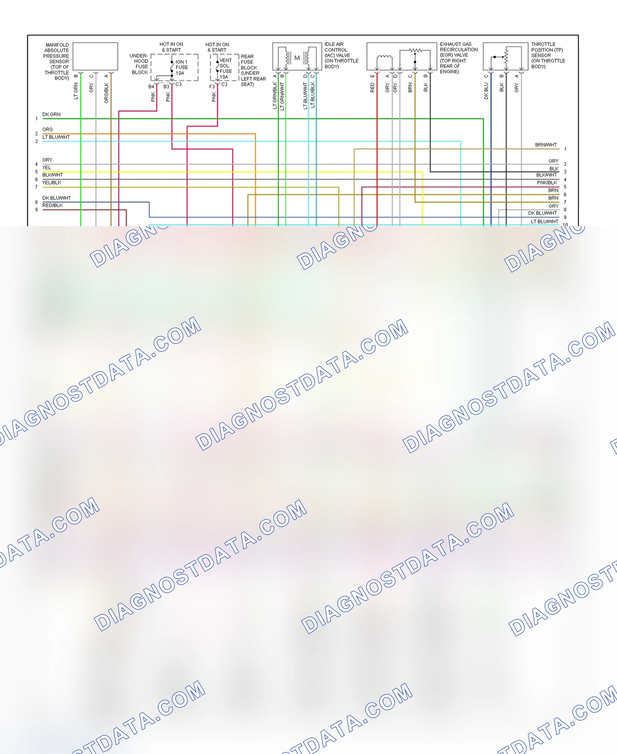 Scheme 211: PCM Wiring Diagram (Seville - 4.6L - 2 Of 5)