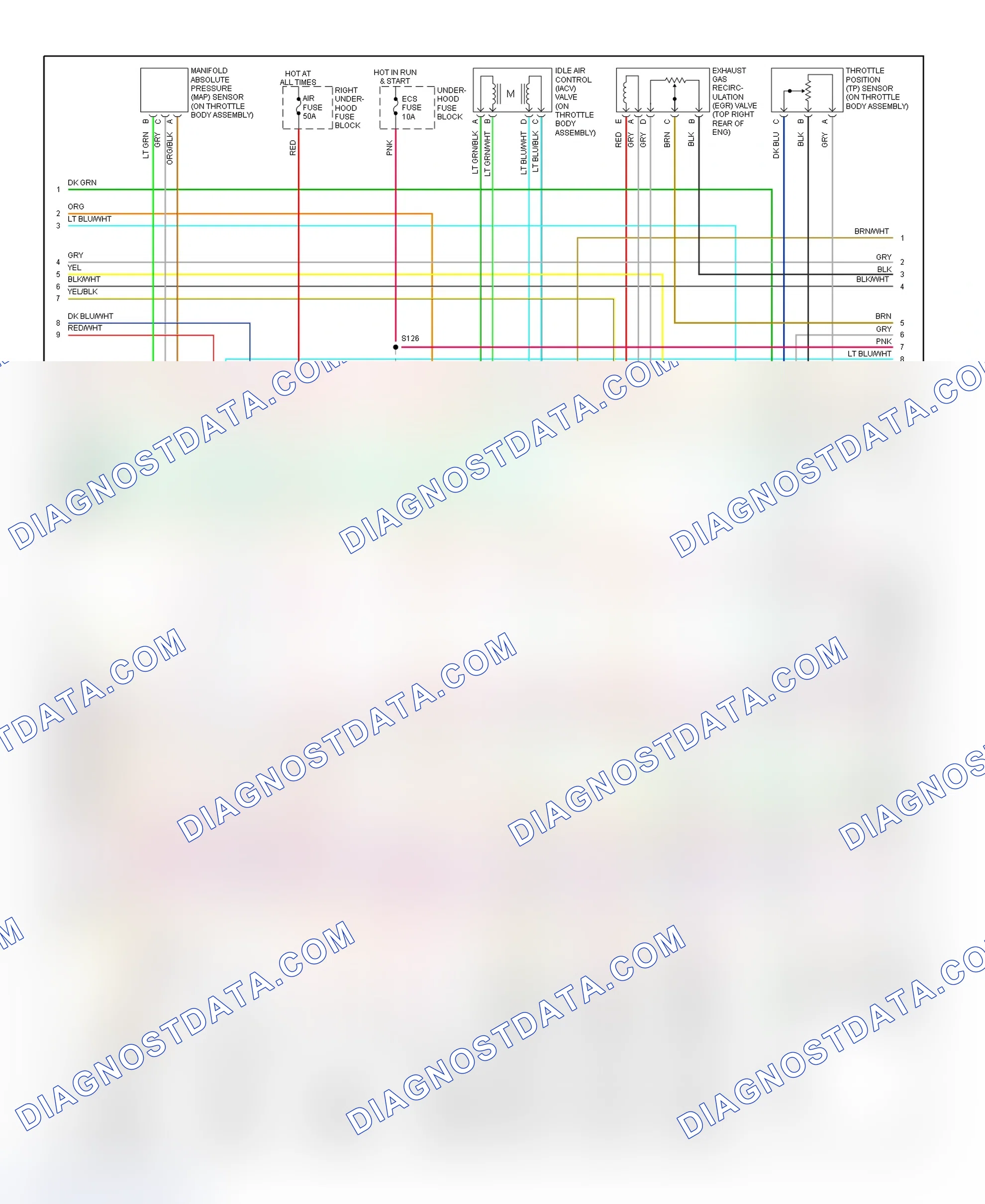 Scheme 156: PCM Wiring Diagram (Eldorado - 4.6L - 2 Of 4)