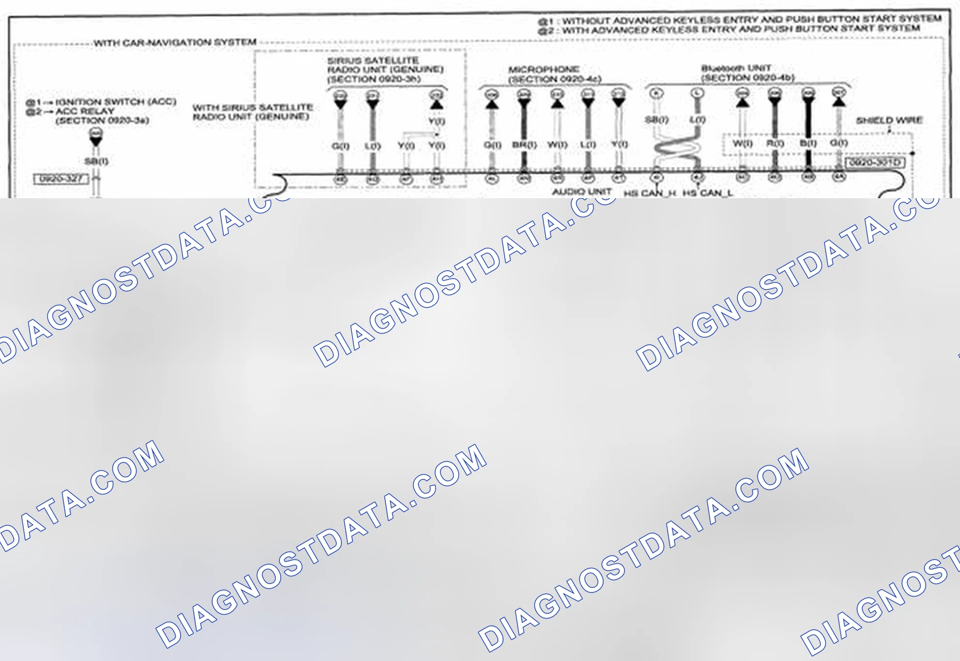 Scheme 351: Audio System (Bose® Type Audio) Wiring Diagram - 0920-3b (1 Of 2)