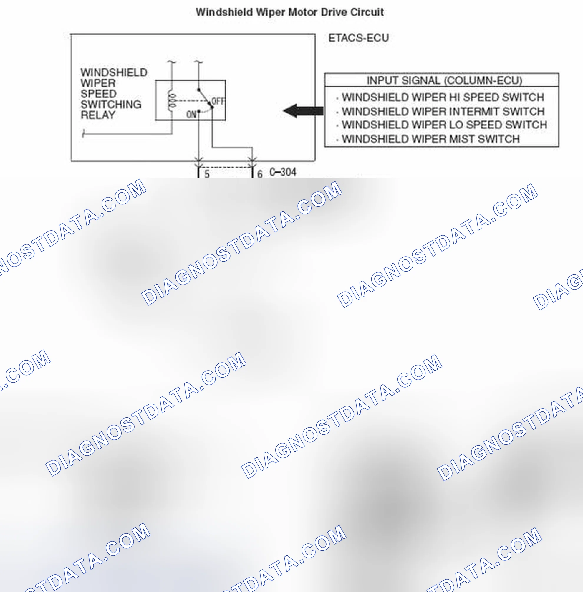 Scheme 13: INSPECTION PROCEDURE 4: Windshield Wipers do not work normally