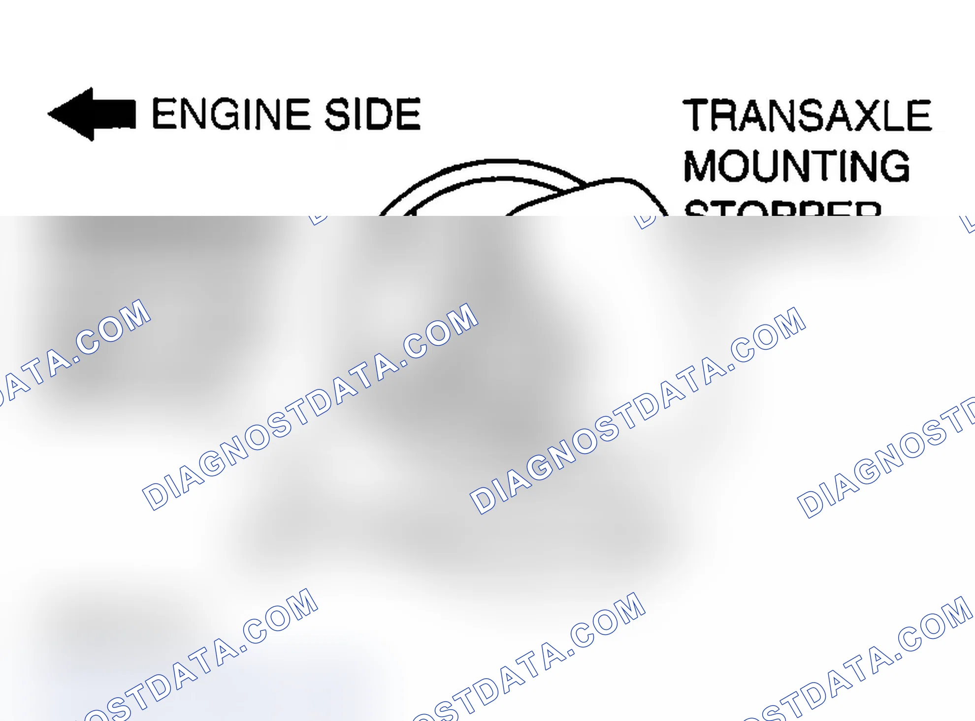 Scheme 772: >> A << TRANSAXLE MOUNTING STOPPER INSTALLATION