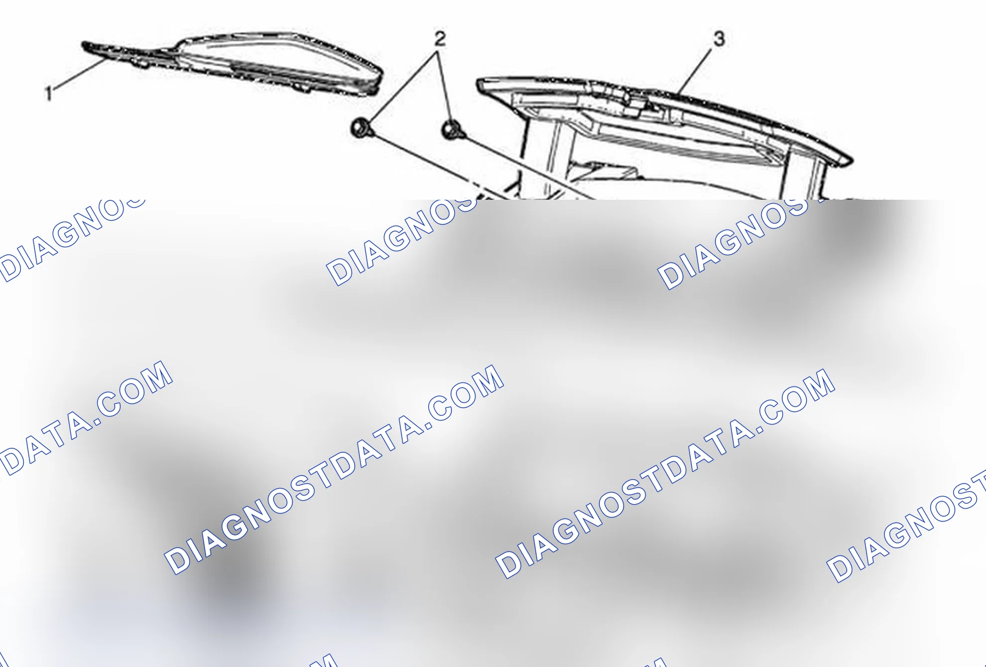 Scheme 114: Instrument Panel Upper Center Compartment Replacement