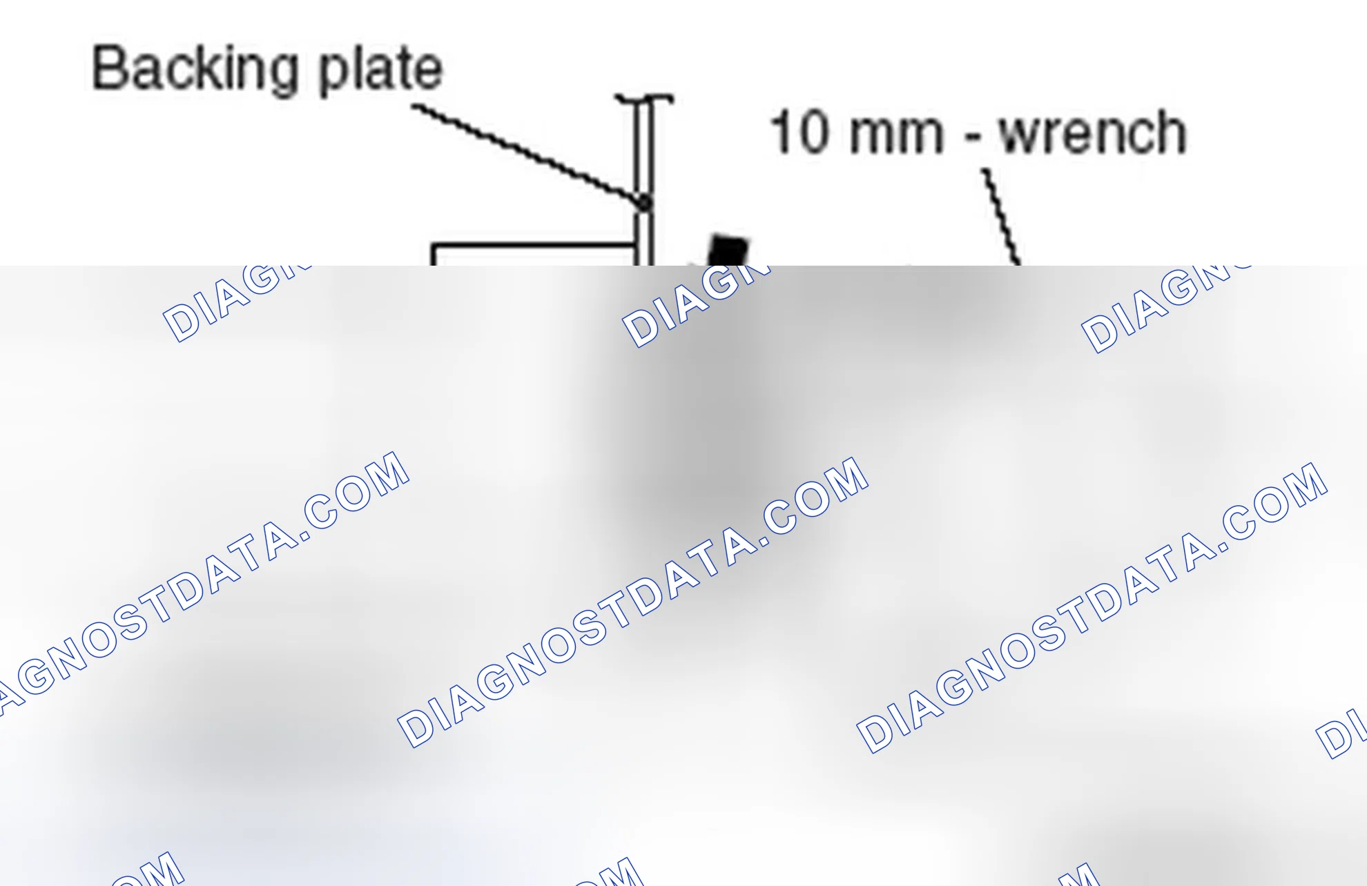 Scheme 38: << A >> PARKING BRAKE REAR CABLE REMOVAL